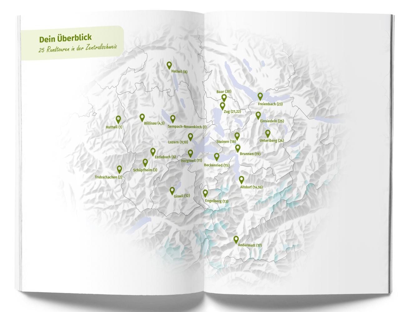 Kümmerly+Frey Raus und E-Biken Rundtouren Zentralschweiz – E-Bikeführer Mar …