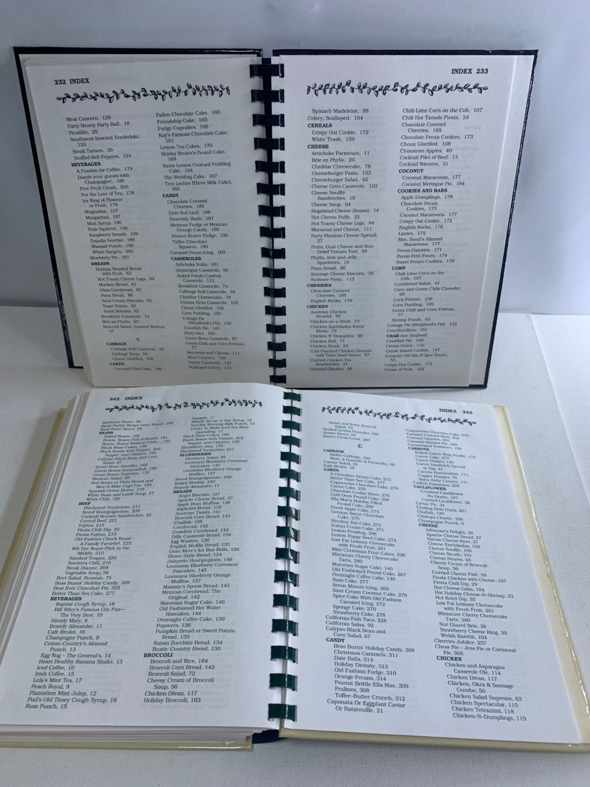 Cooking & Gardening With Dianne Cage & Dianne II Cook & Tell Spiral Bound Lot