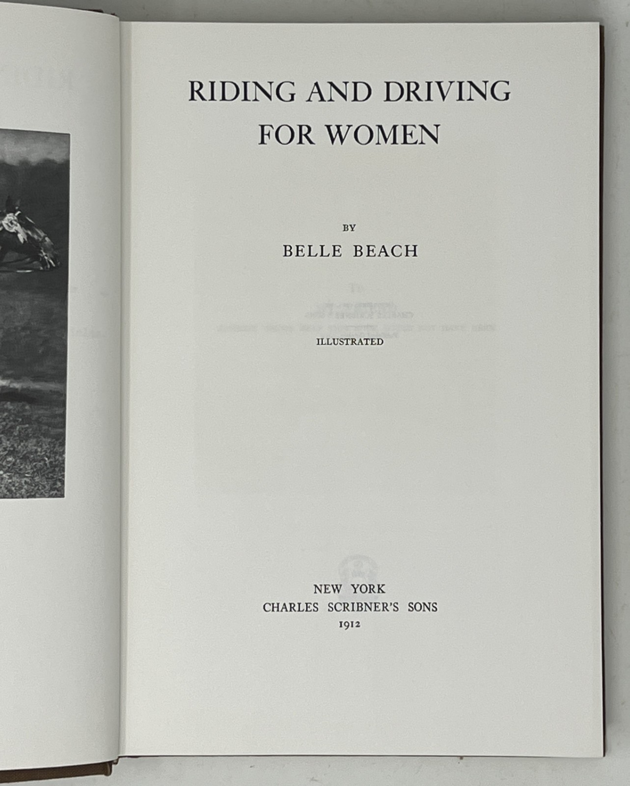 EQUESTRIAN: Riding & Driving for Women by Belle Beach – 1978 Reprint Ed. HC/DJ