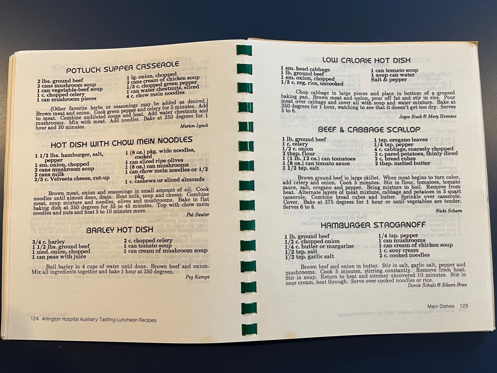 Arlington Minnesota MN Hospital Auxiliary Recipes Cookbook–208 pages