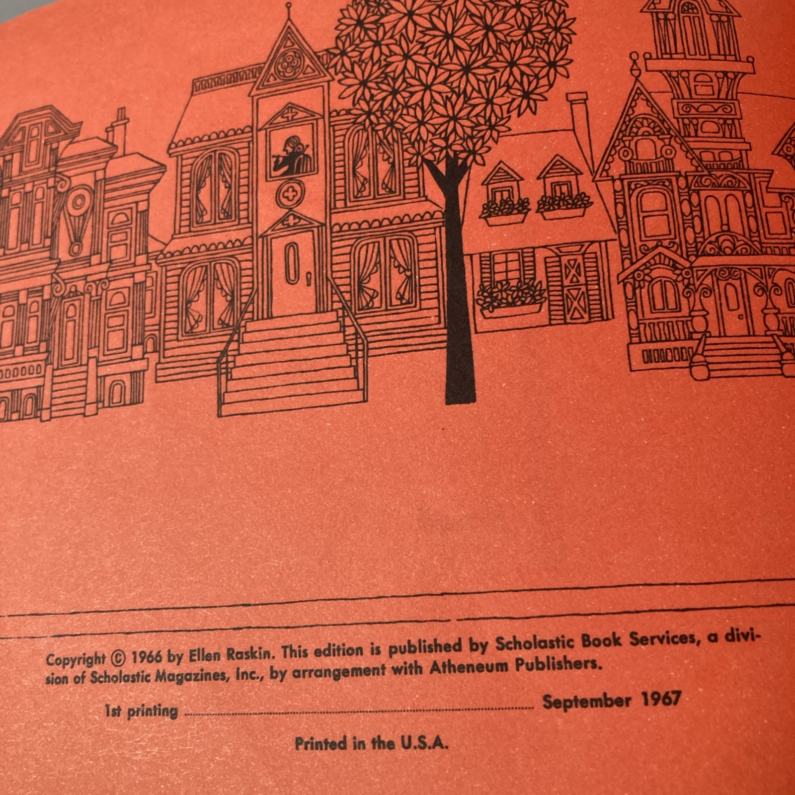 Nothing Ever Happens on My Block Ellen Raskin 1st Printing 1967