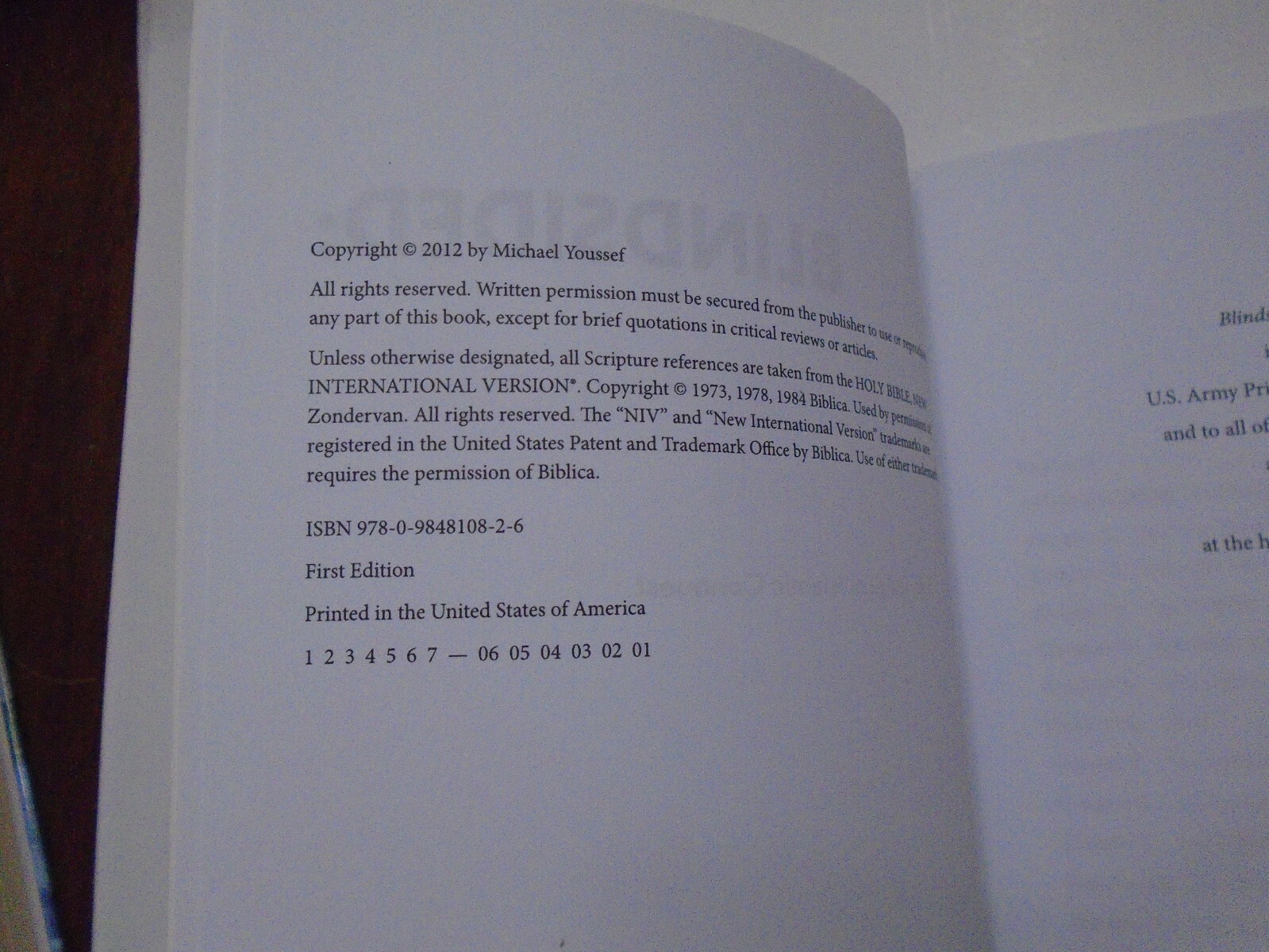 Blindsided by Michael Youssef (2012, PB) 1st Edition With Author Letter