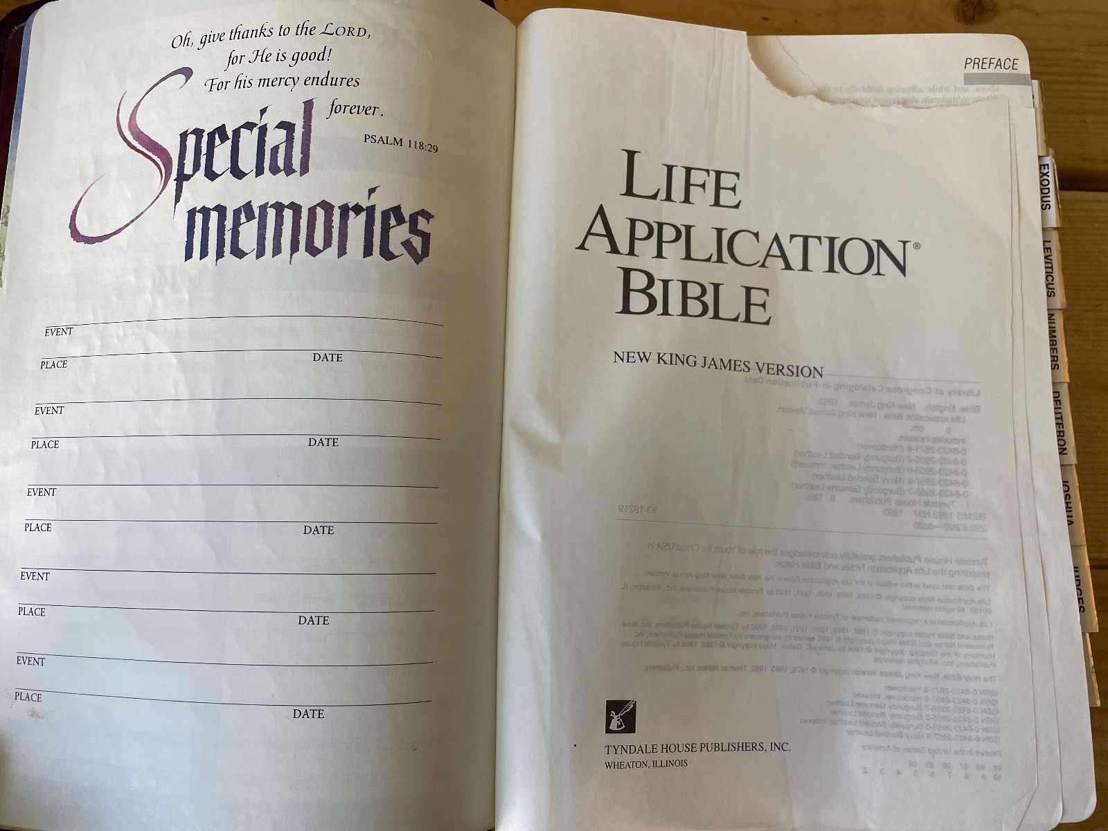 Tyndale KJV Life Application Study Bible Genuine Leather Edge Lined Maroon