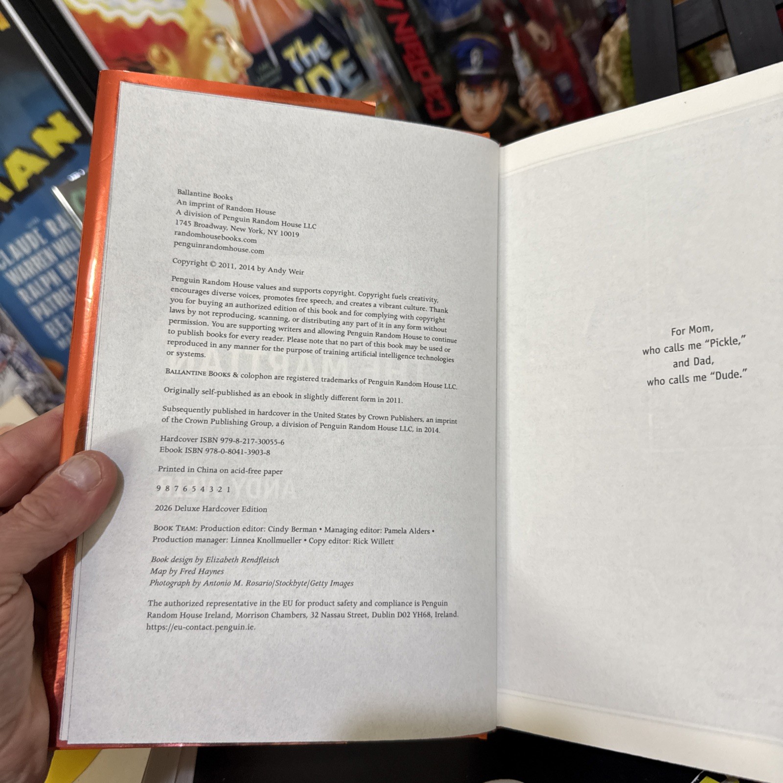 The Martian (Deluxe Edition) Hardcover DJ by Andy Weir 2026