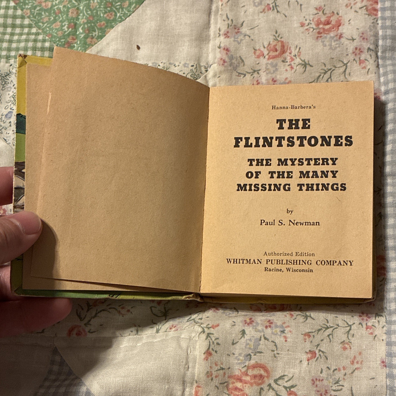 The Flintstones Mystery of Many Missing Things HC Big Little Book 1968