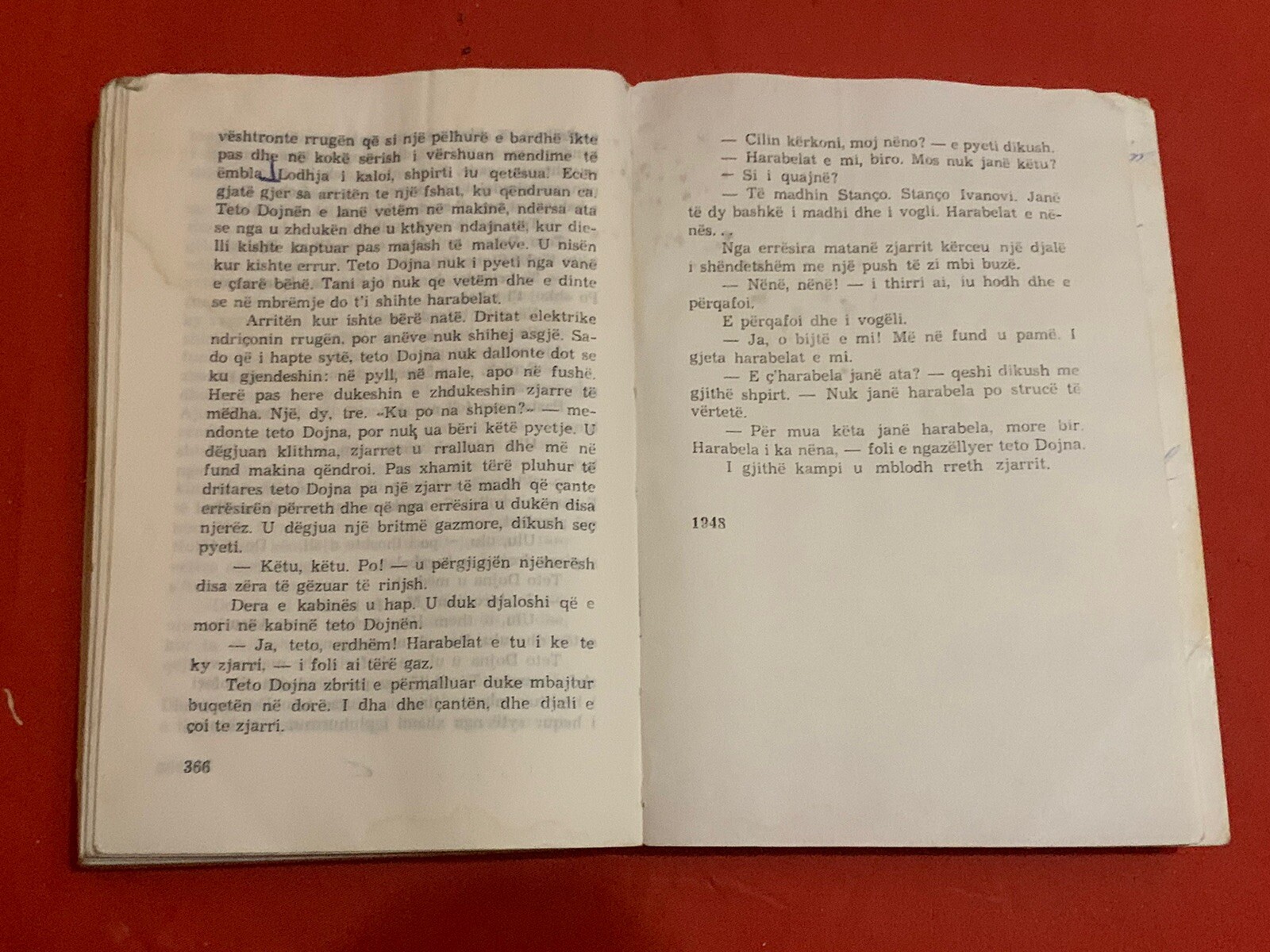 OLD ALBANIAN BOOK-TREGIME E NOVELA-ELIN PELIN-ALBANIAN LANGUAGE-366 pages