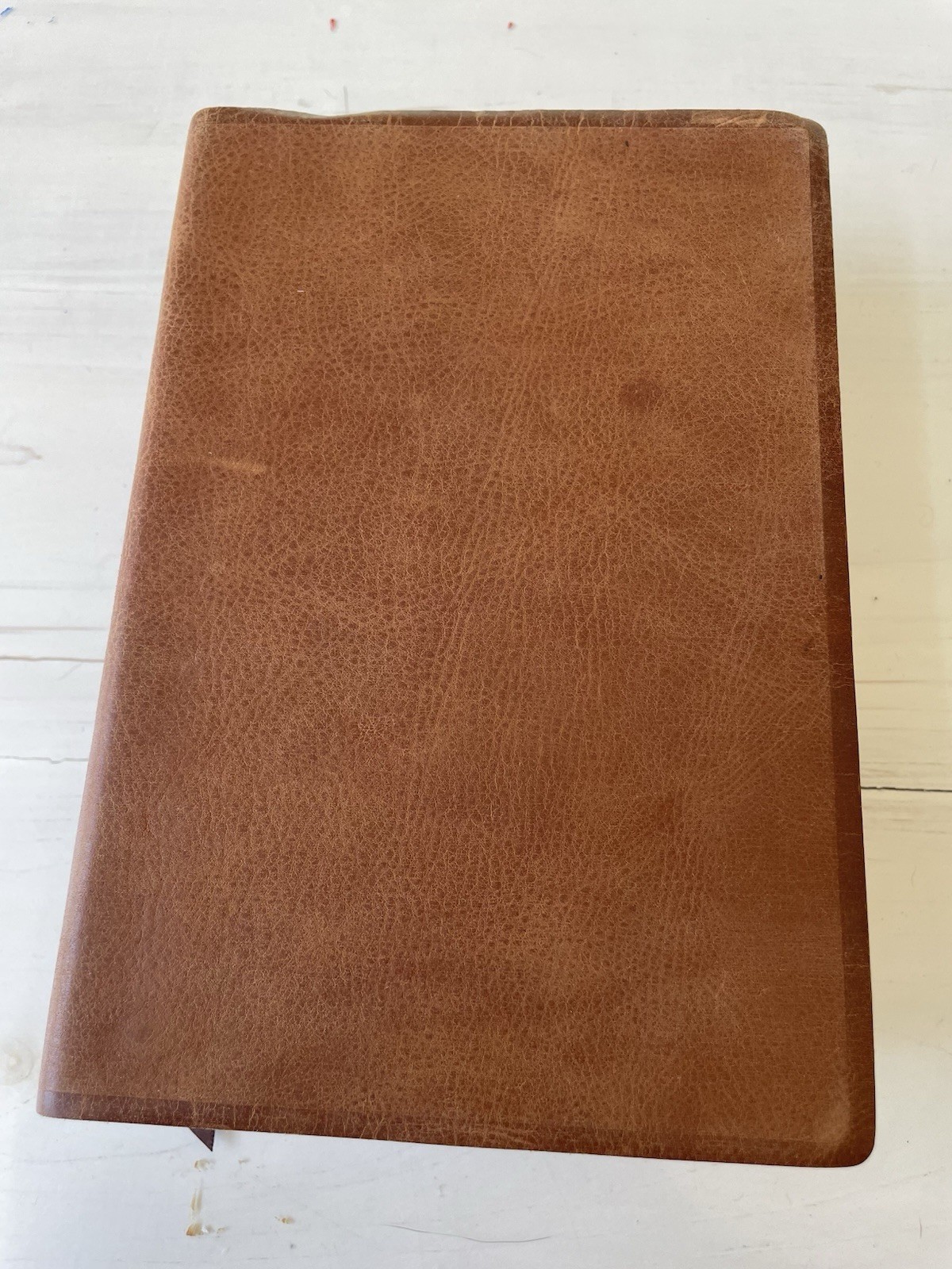 ESV Study Bible Personal Size Natural Brown Leather Out Of Print