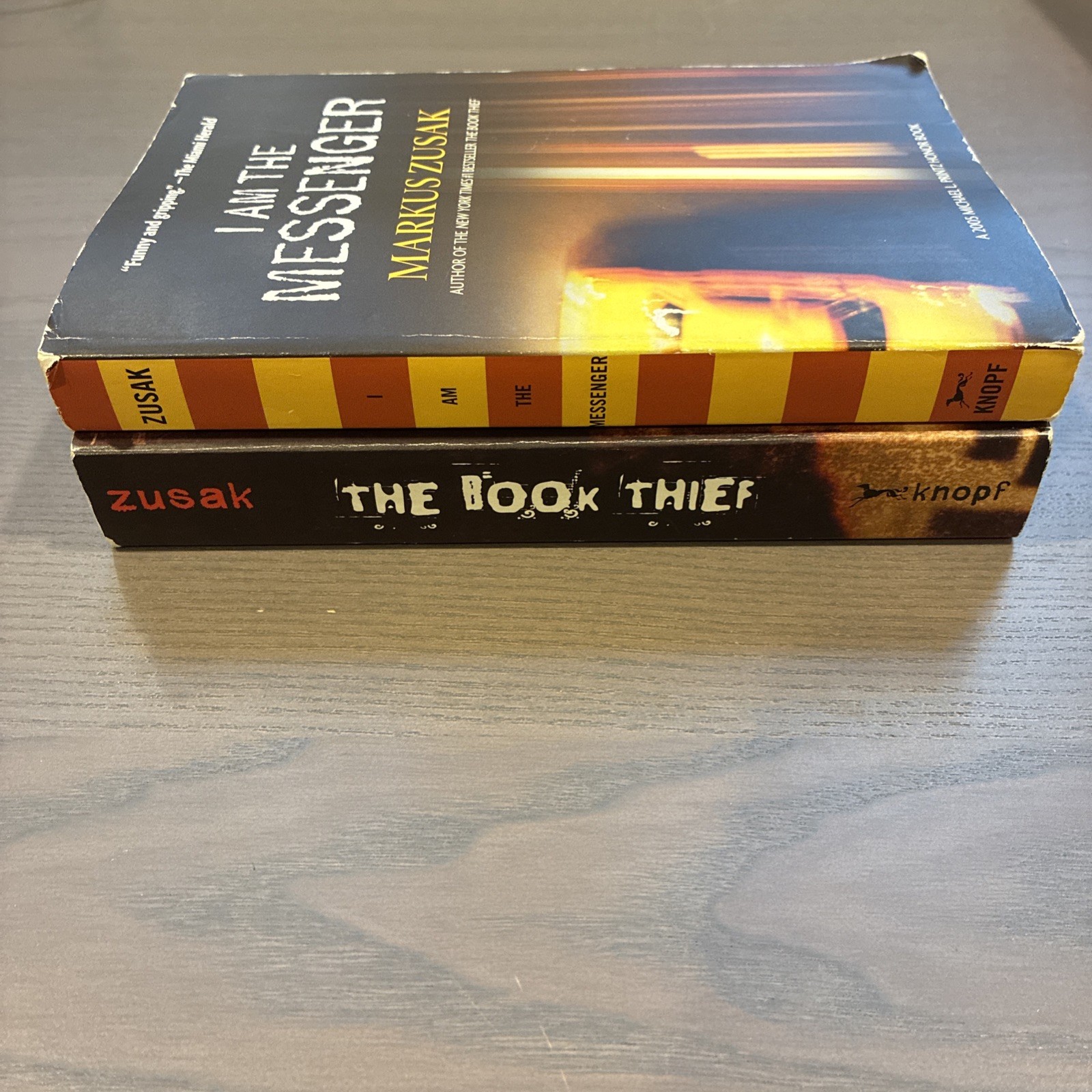 Markus Zusak 2 Paperback Lot : The Book Thief and I Am The Messenger Young Adult