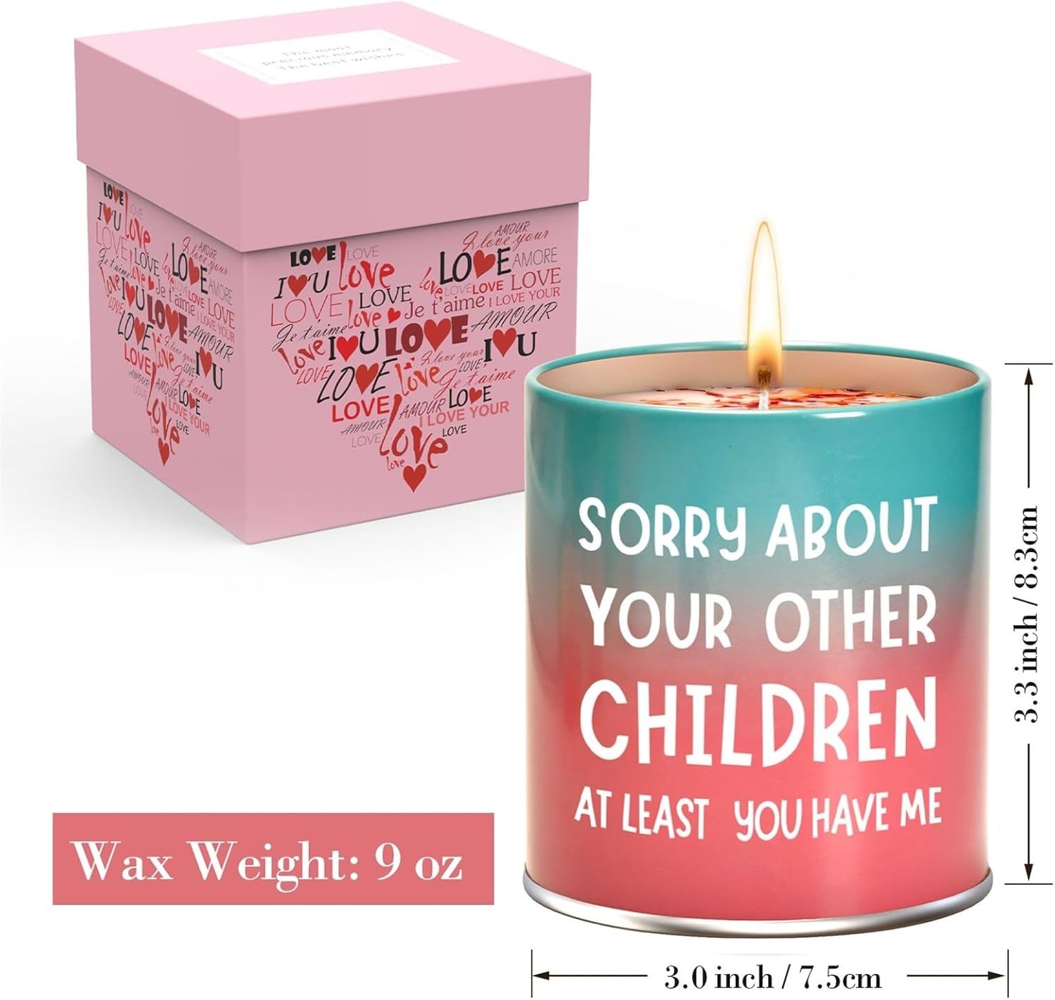 Unique 9oz Gardenia Scented Candle with Humorous Quote, Perfect for Mom’s Gift