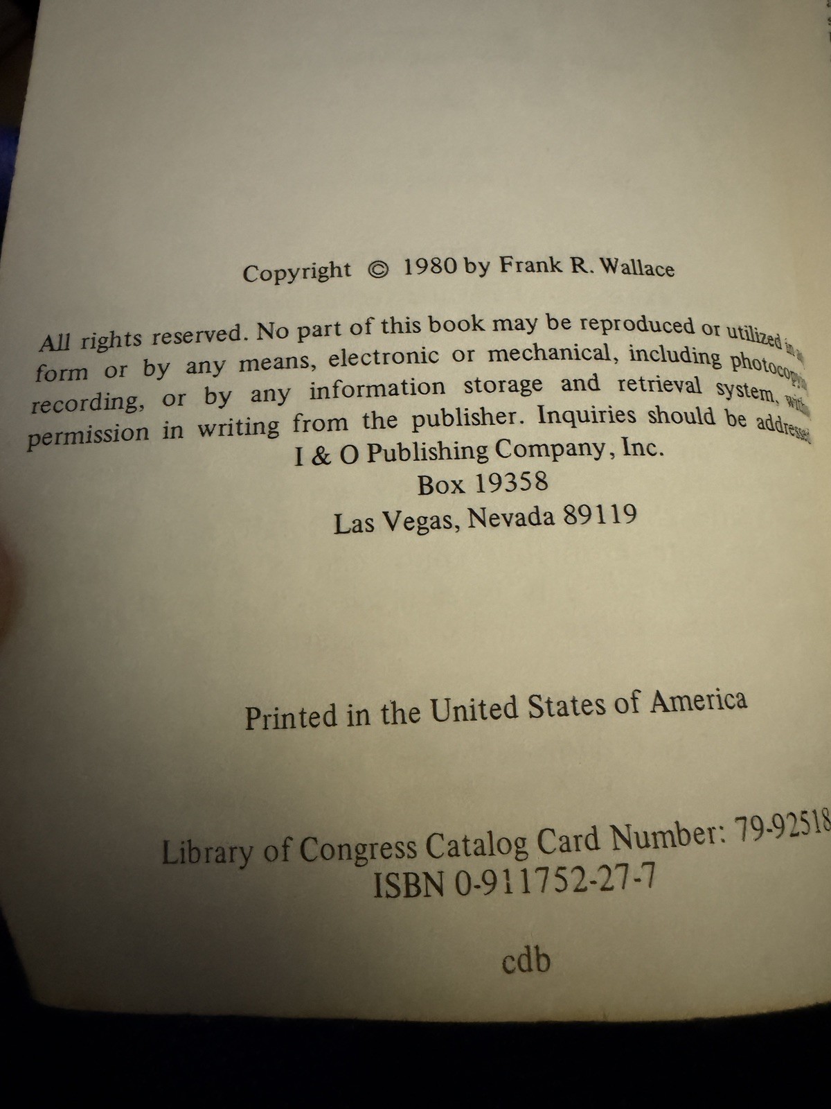 1st EDITION Neocheating Manuscript Book AND RARE Pamphlet by Frank R. Wallace