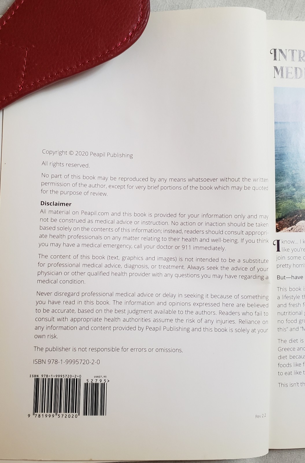 The Mediterranean Refresh Cookbook by Erika Simons 2020 p161 Illus TPB Peapil Pu