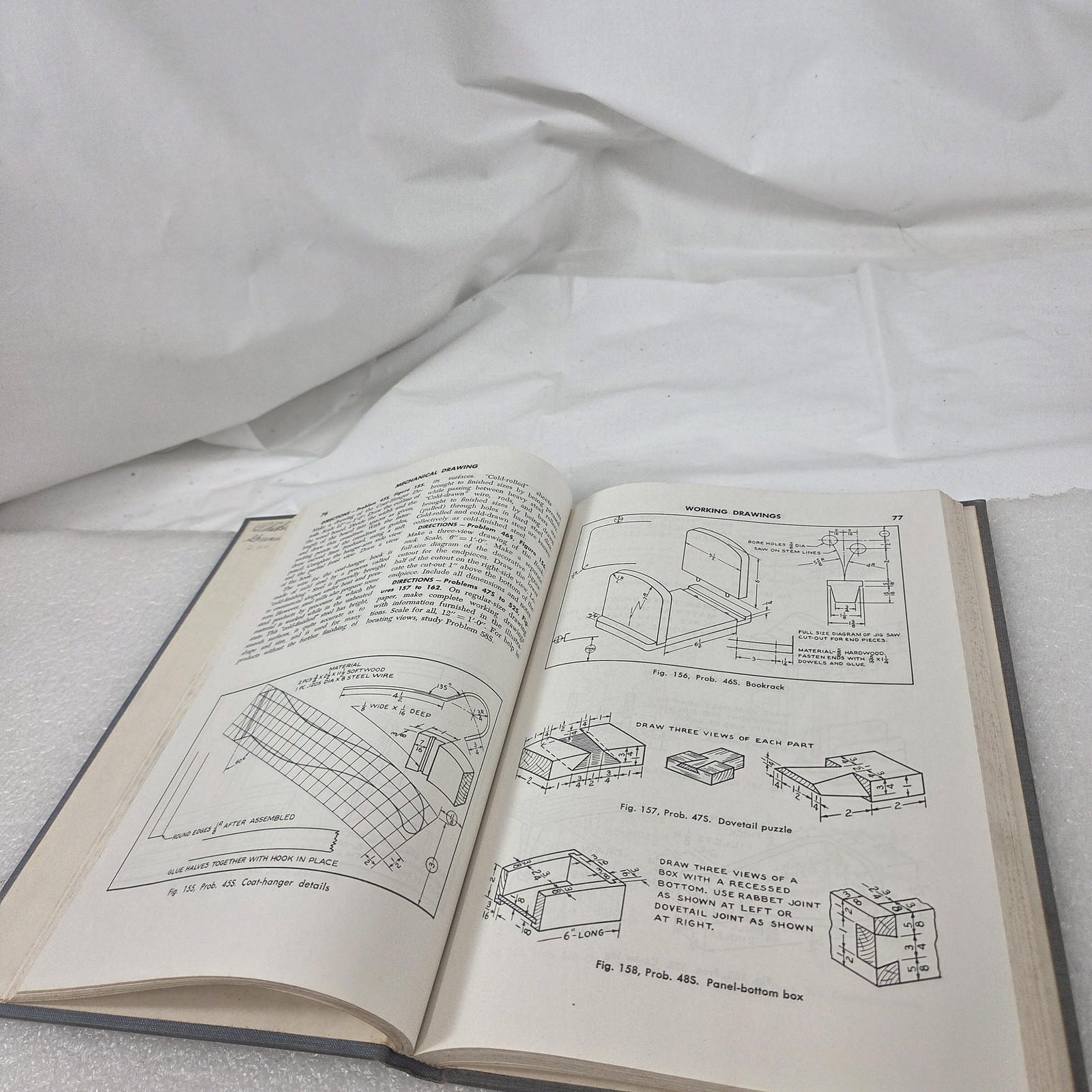 Vintage 1962 Mechanical Drawing Edward Berg 5th Revised Edition Hardcover Book