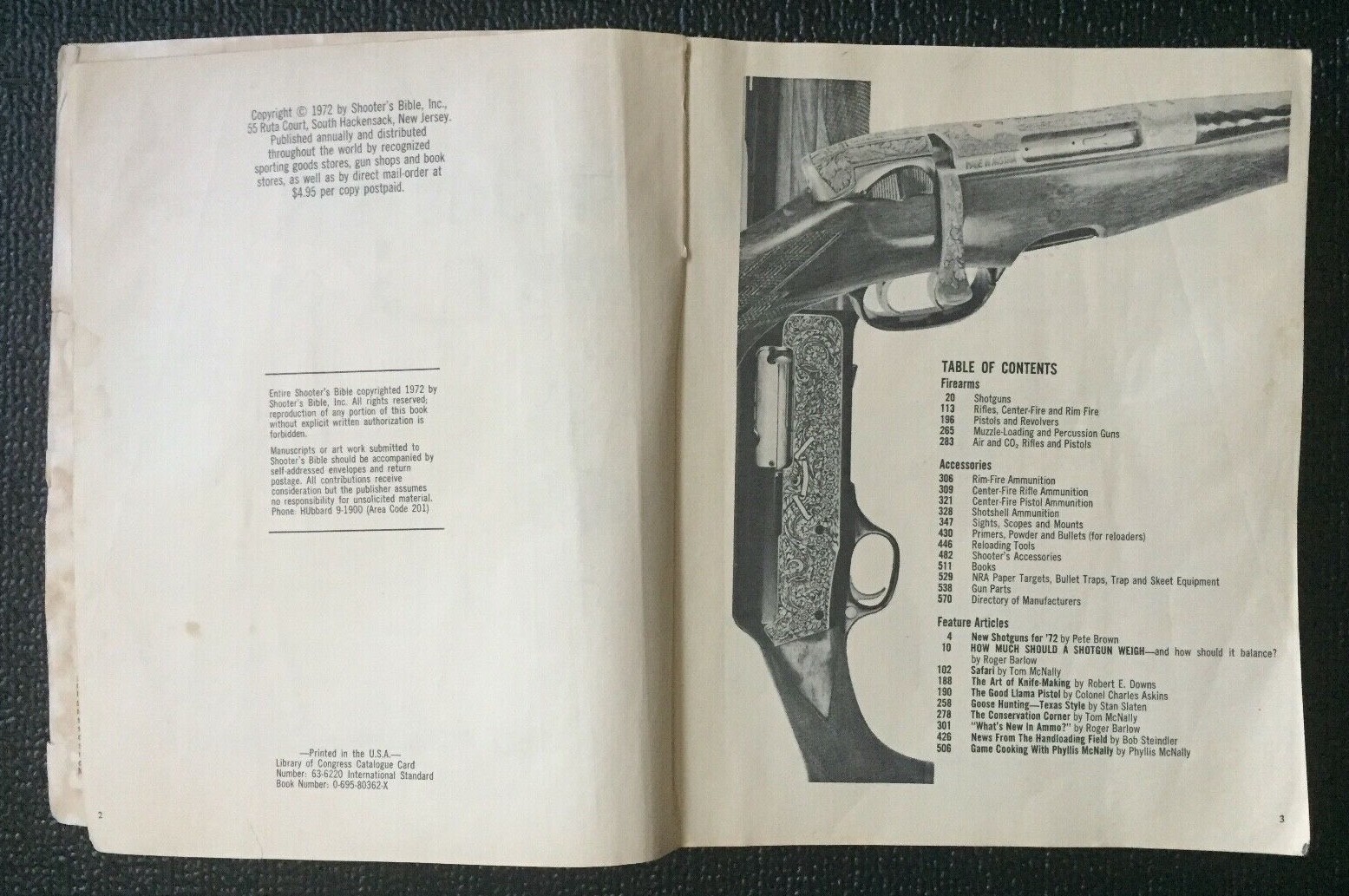 THE SHOOTER’S BIBLE #64 1973 ED. HUNTING GUNS & ACCESSORIES CATALOG 576 PAGES