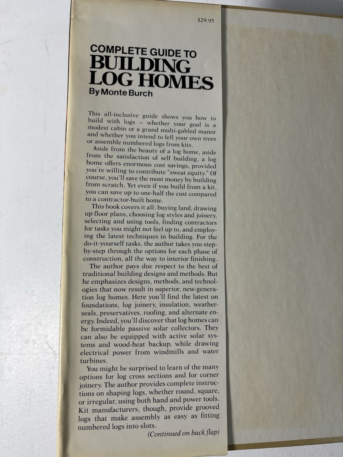 Complete Guide to Building Log Homes: Over 840 illustrations – (HARDCOVER)