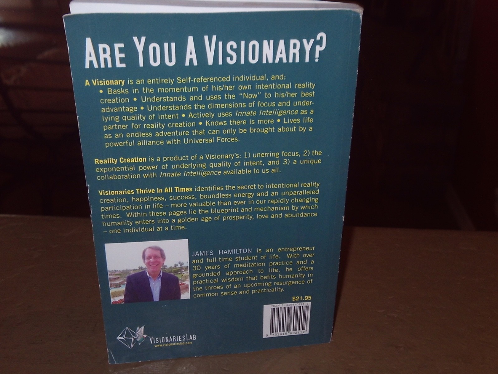 VISIONARIES THRIVE IN ALL TIMES J. HAMILTON INSCRIBED & SIGNED TPB NM 2005