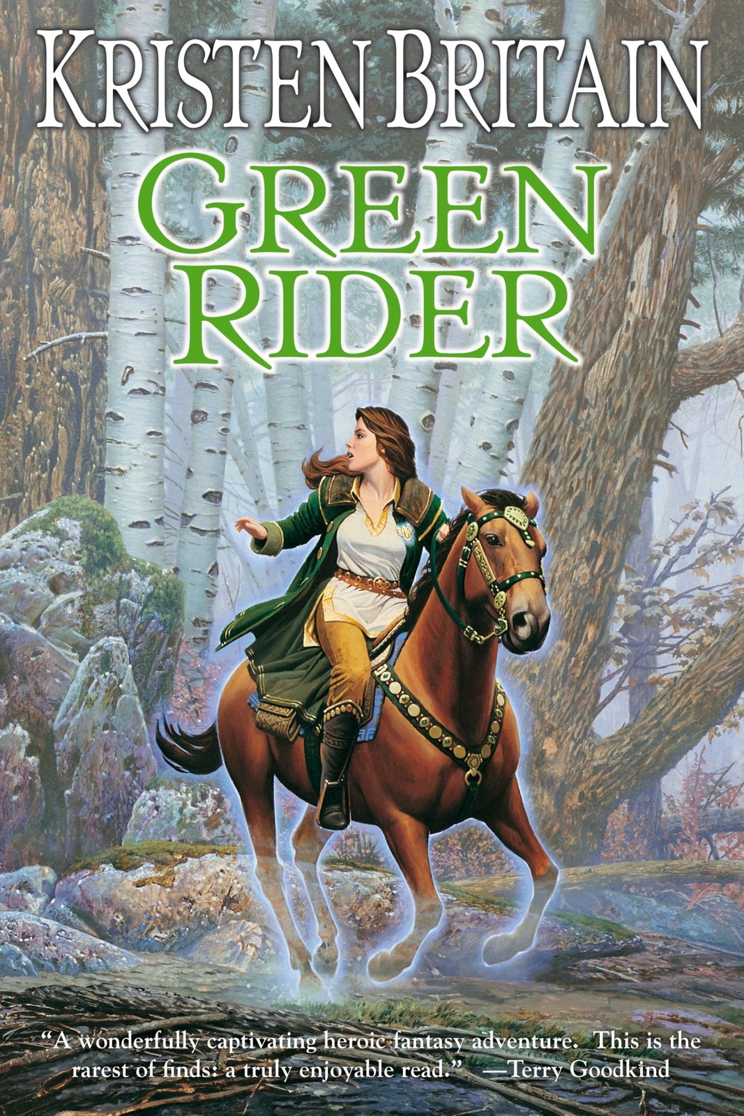 Green Rider – paperback Britain, Kristen