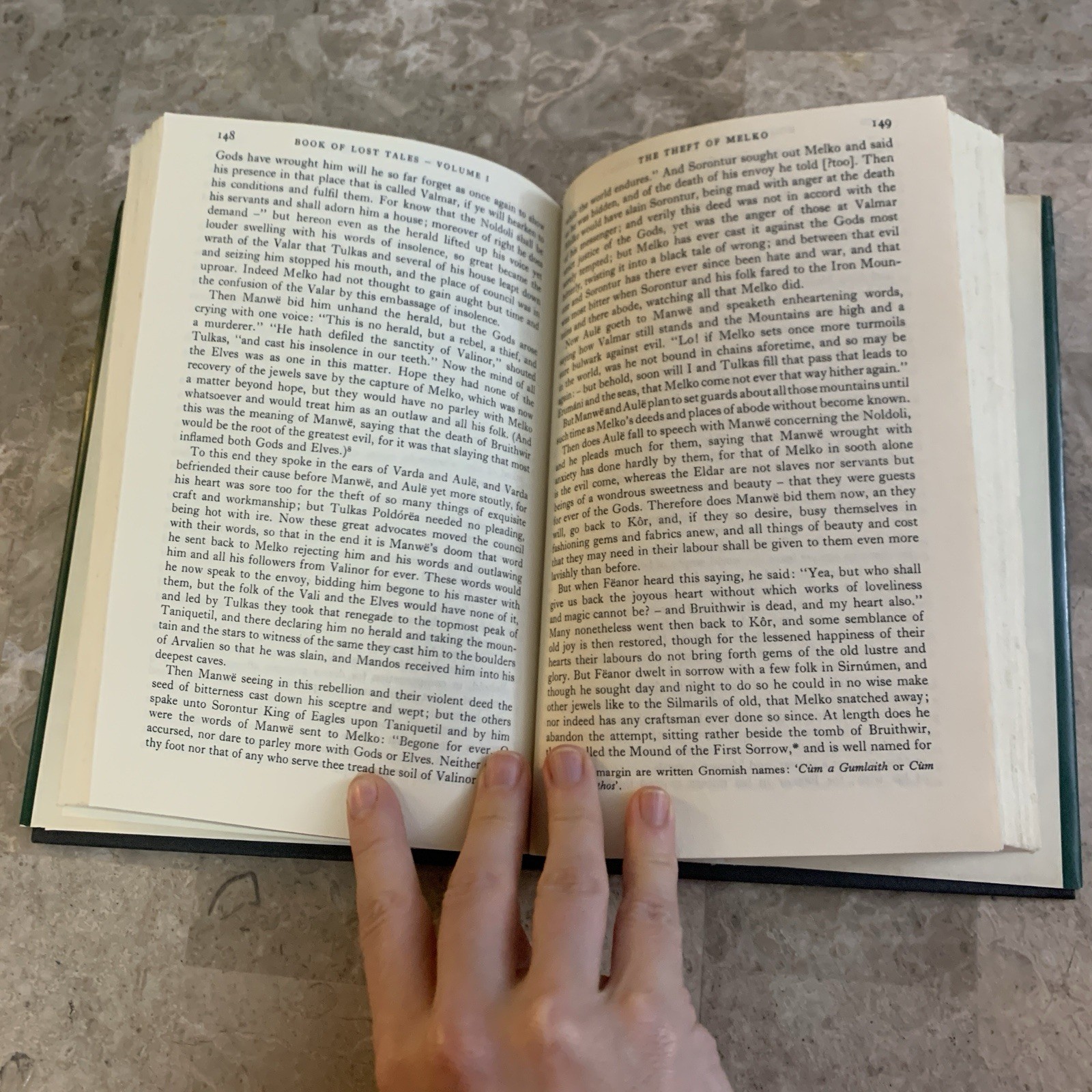 J.R.R. Tolkien The Book of Lost Tales Part One 1984 First Book Club Edition HCDJ