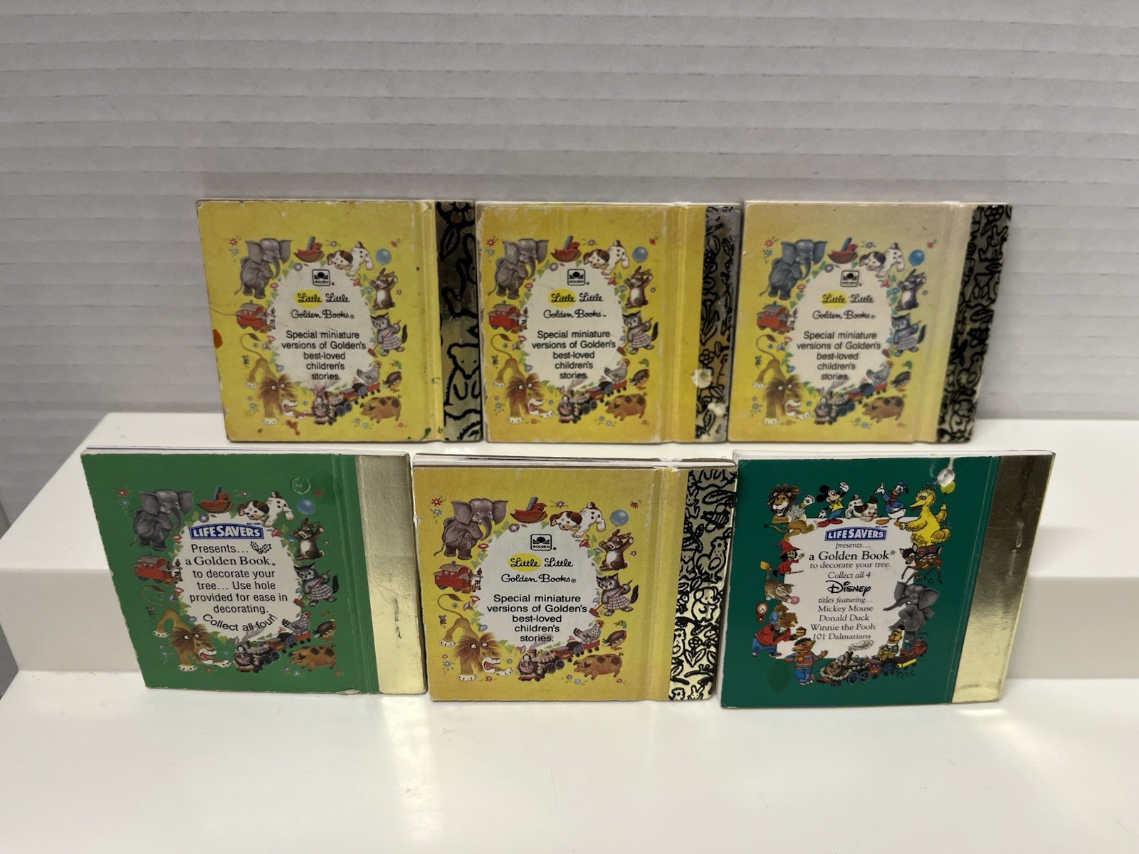 Lot of 6 Vintage Mini Small Little Golden Books 📕 Nutcracker, Rudolph, Red Hen