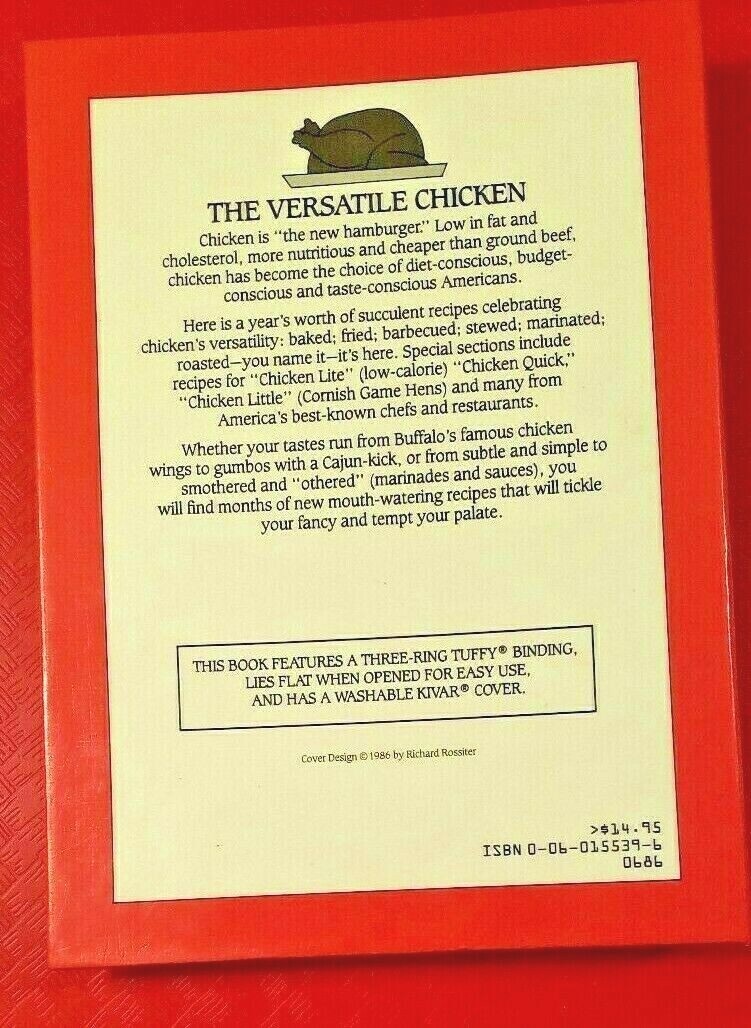 365 Ways to Cook Chicken by Cheryl Sedaker (1986 Hardcover with spiral binding)