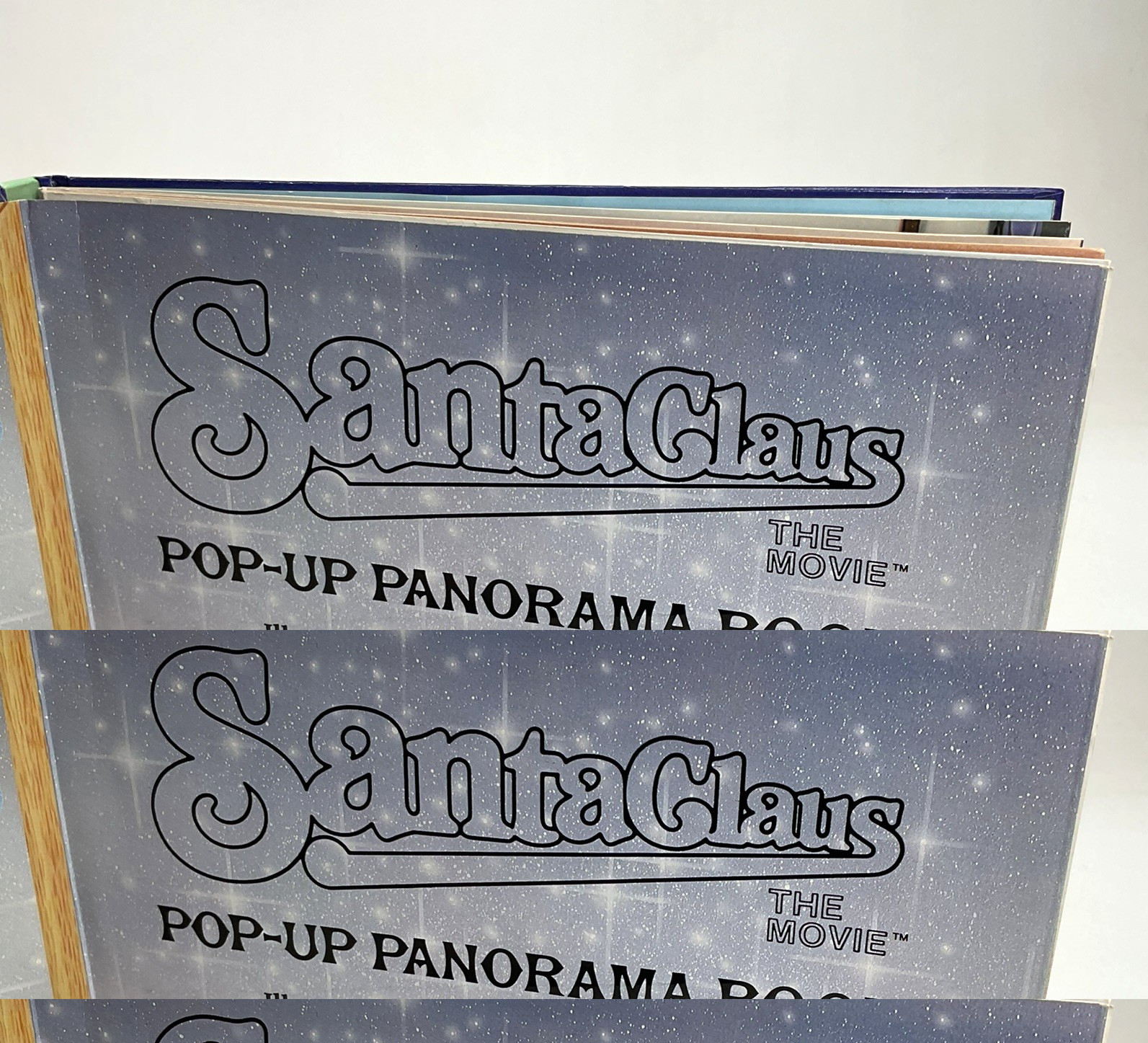 Pop Up Panorama SANTA CLAUS THE MOVIE By Dan Kirk Hardcover Book 3D Scenes 1985