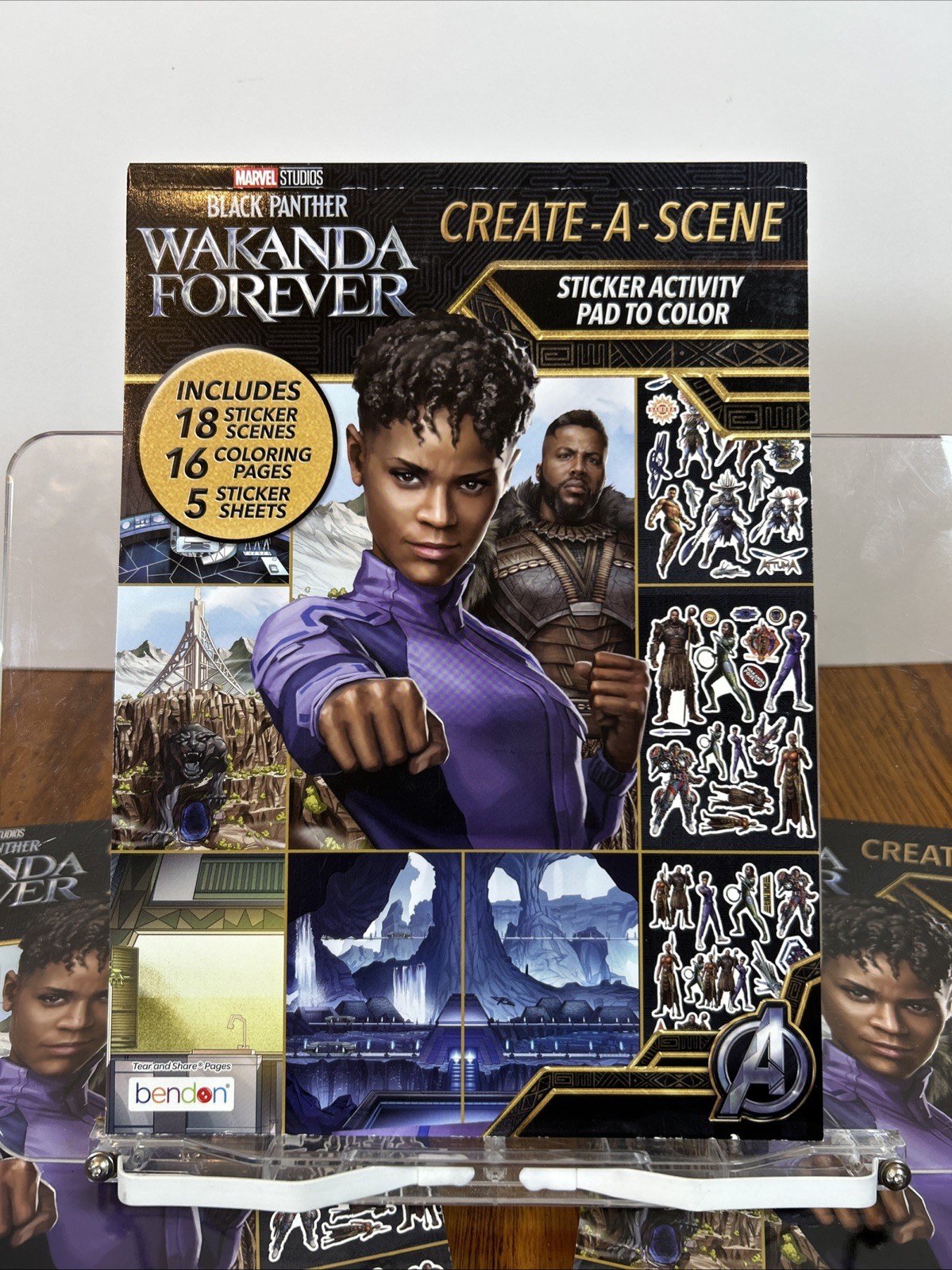 5 Marvel Studios Black Panther Wakanda Forever Create-A-Scene Complete EUC *Read