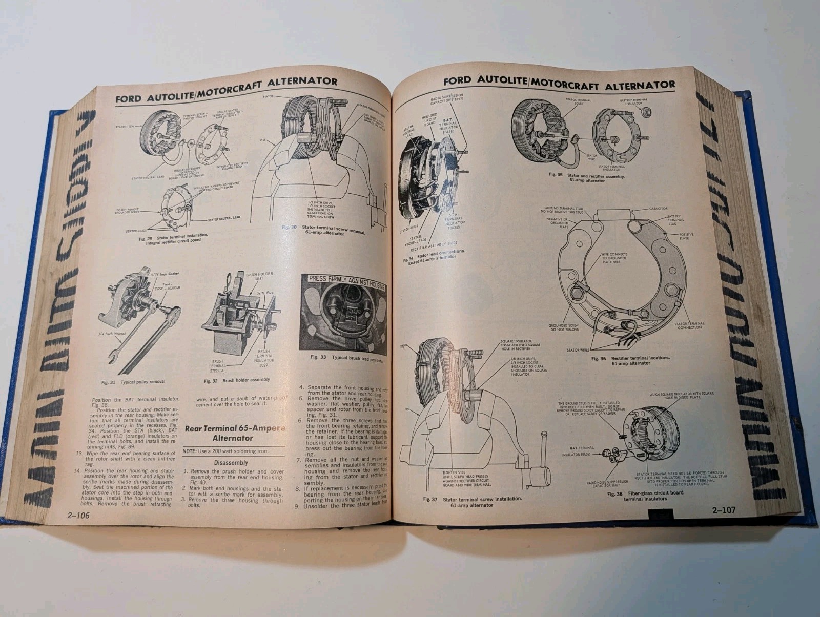 Motor Auto Repair Manual 1976 & 1987 50th Edition Professional Service Trade