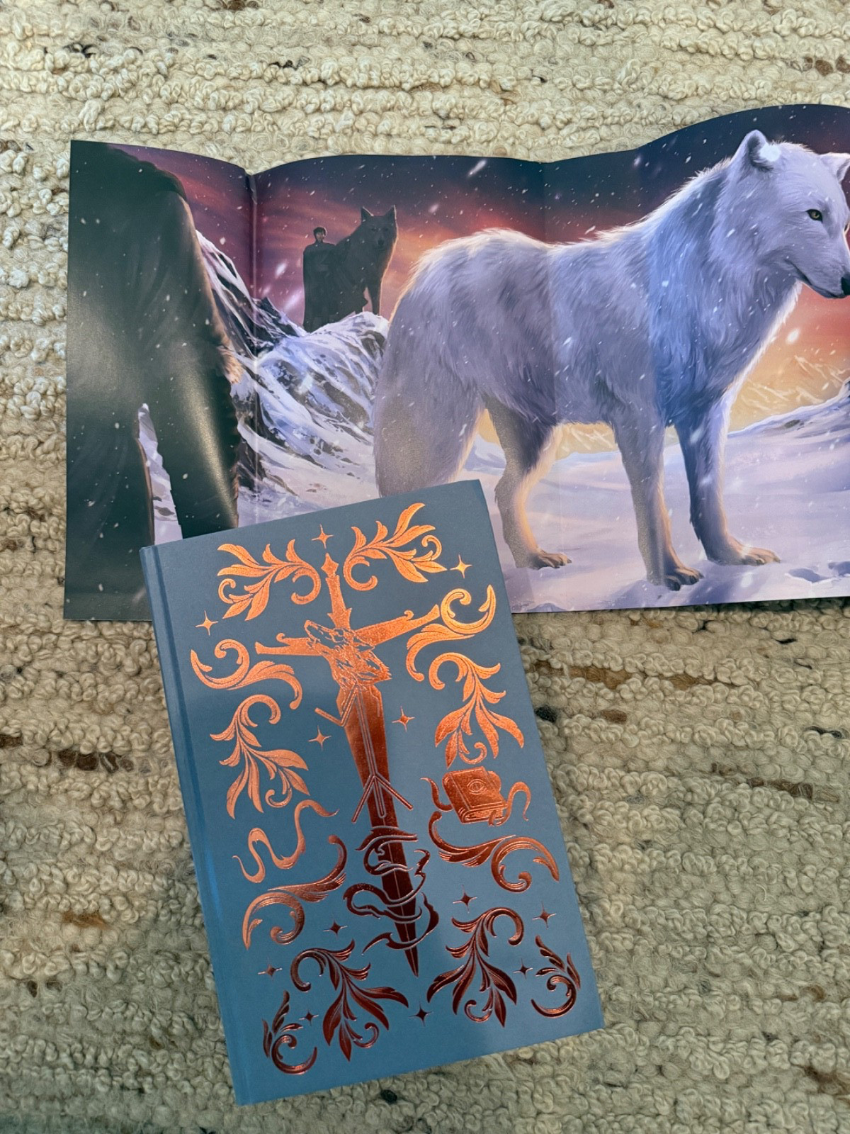 Waterstones Exclusive Dire Bound & Fury Bound Deluxe HC Set Sprayed Edges