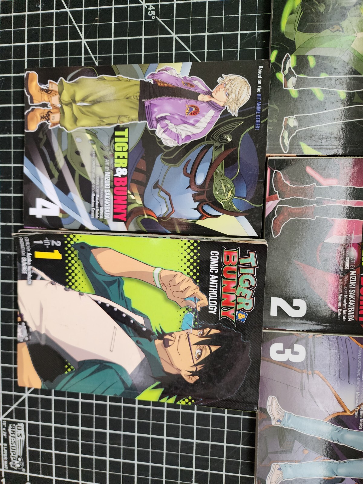 Tiger & Bunny Manga Lot Volumes 1 2 3 4 1-4 English + 2 in 1 comic anthology