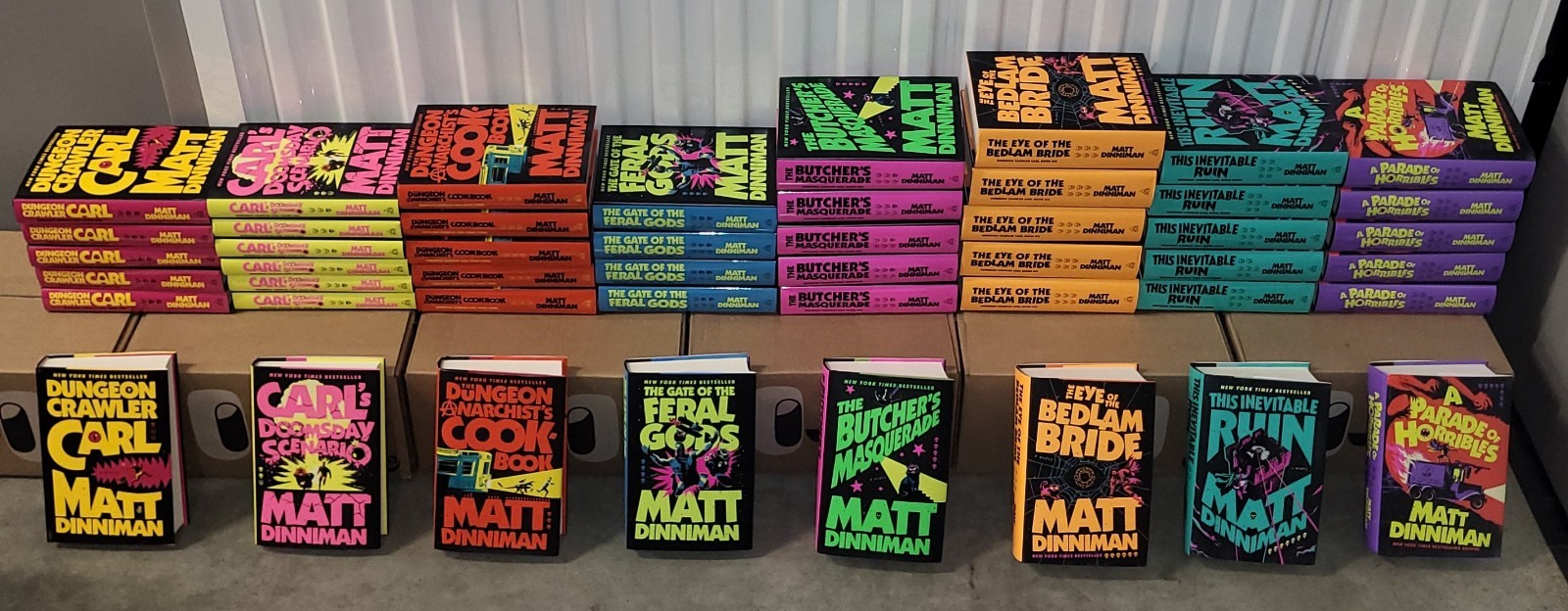 Dungeon Crawler Carl Book 1–8 HC Dinniman Hardcover Set Complete 1st Ace LitRPG