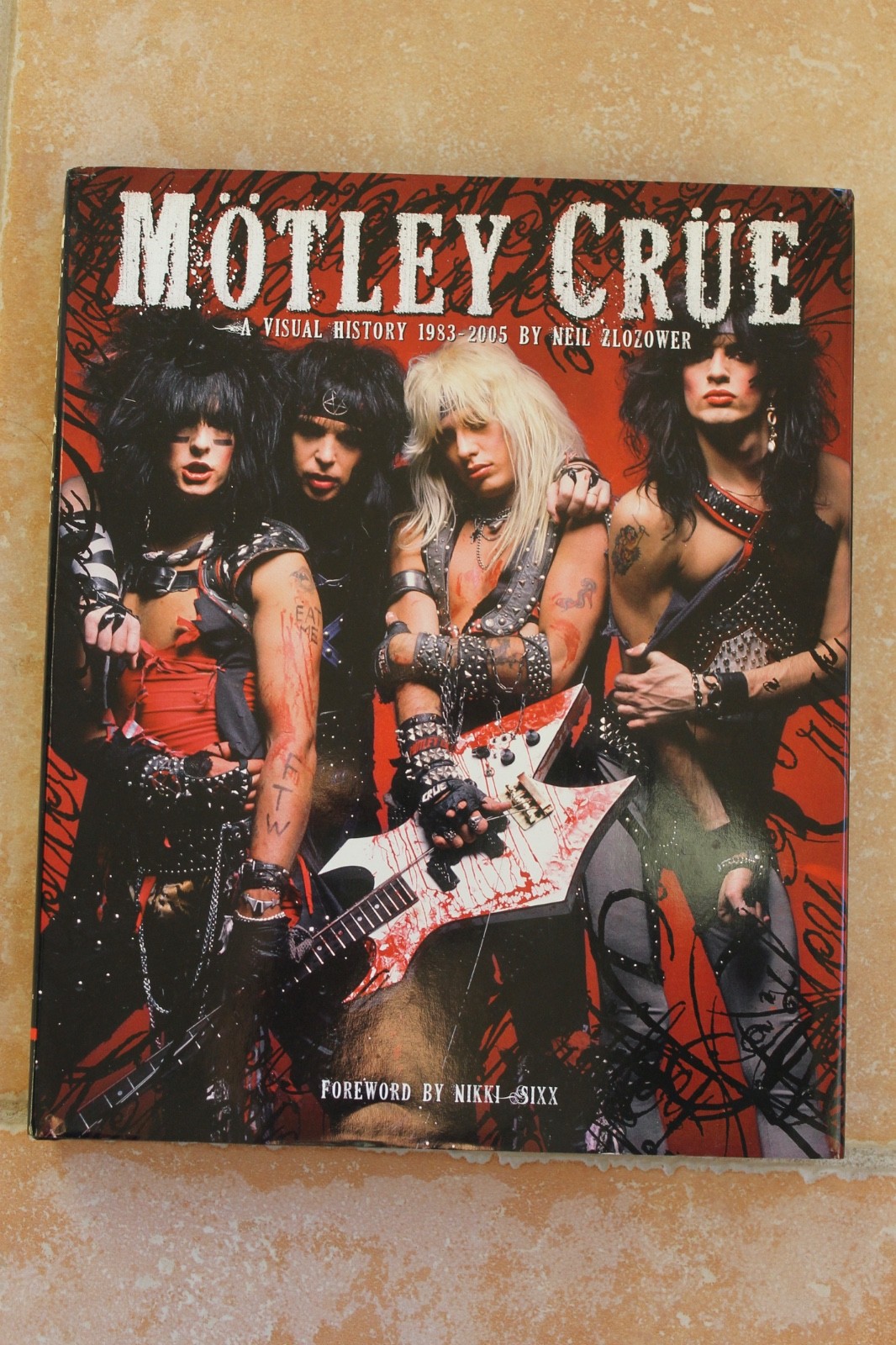 Nikki Sixx Signed Autographed Motley Crue Book A Visual History Concert Photos