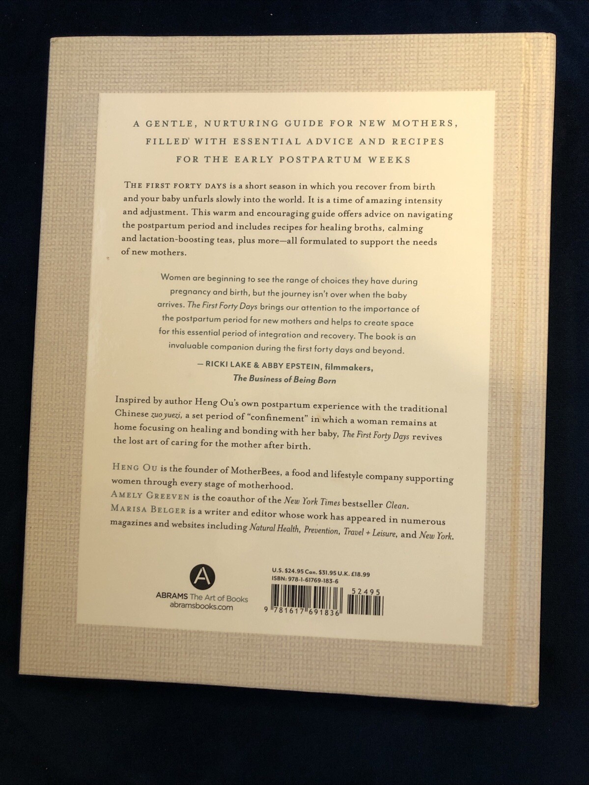 First Forty Days : The Essential Art of Nourishing the New Mother by Amely…