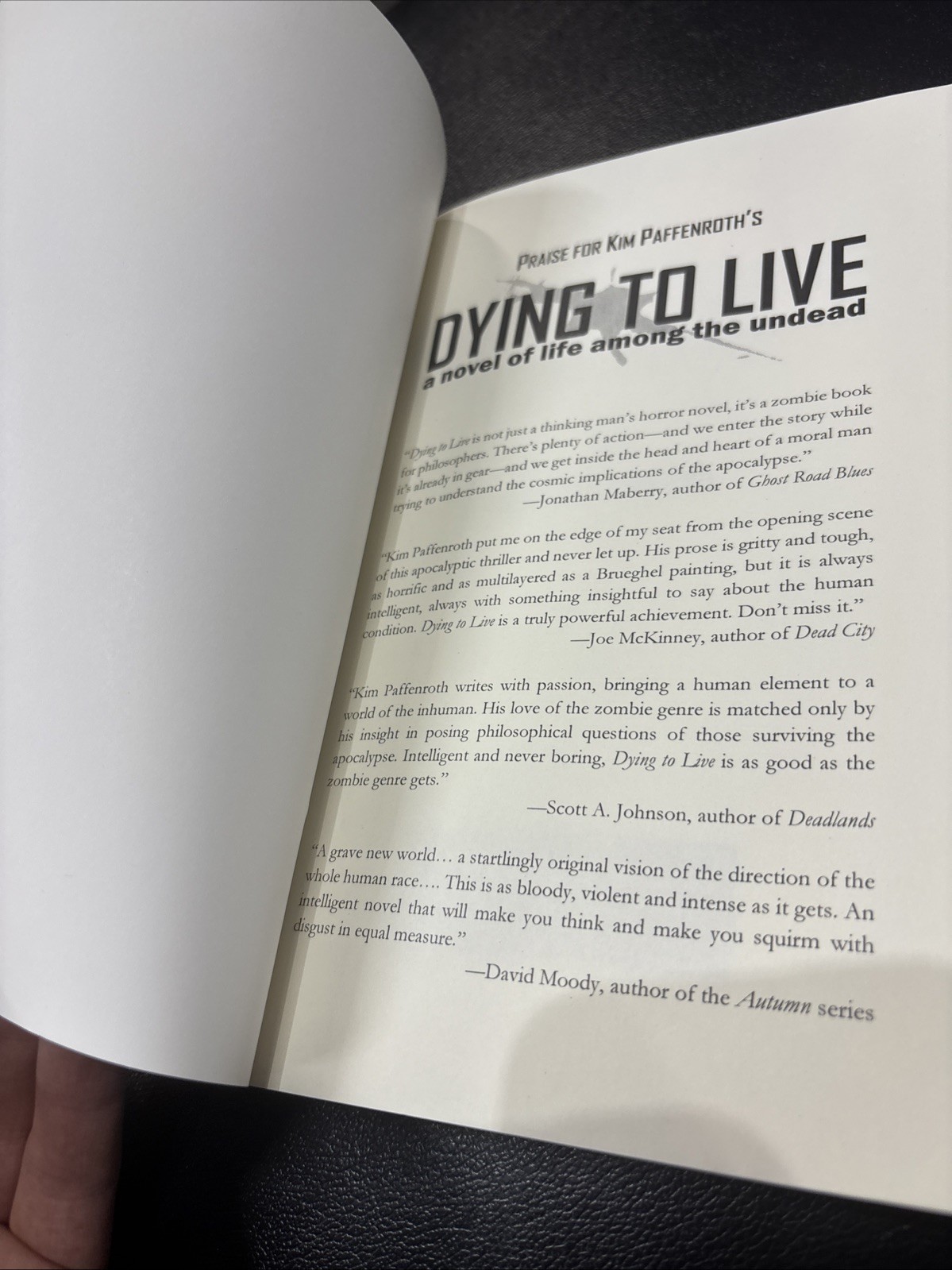 Dying to Live by Kim Paffenroth (Permuted Press, 2006)
