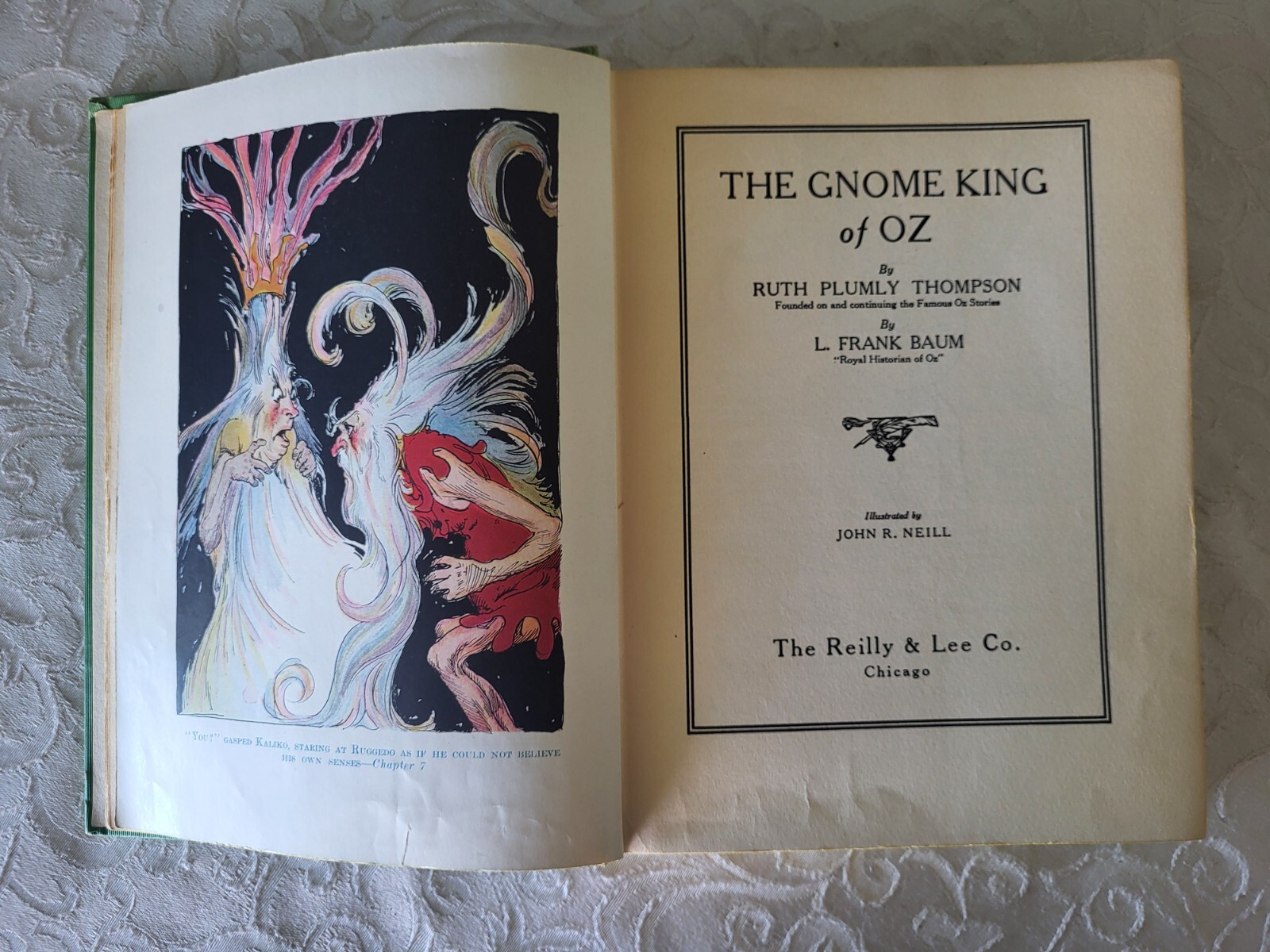GNOME King of Oz ~ Ruth Plumly Thompson 12 COLOR PLATES 1927 John R. Neill