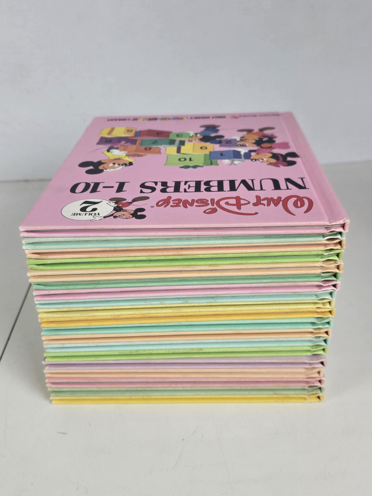 Walt Disney 1983 Fun-To-Learn Library Hardcover Book Set 1-19 Complete VGC