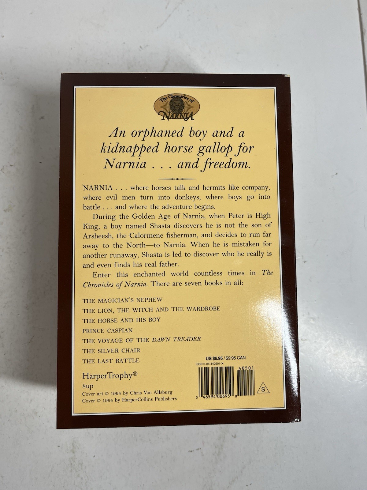 The Chronicles of Narnia – C.S. Lewis – 7 Book Paperback Set, 1994 Complete