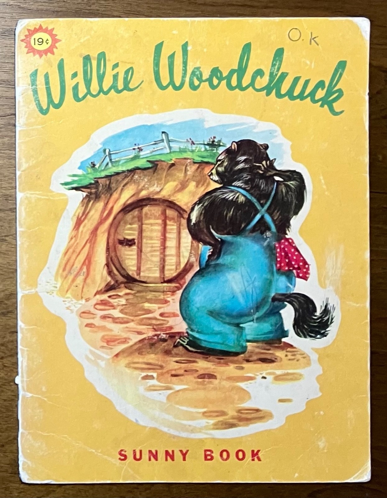 Willie Woodchuck by Marion E. Holt Sunny Book 1968 softcover kid’s book