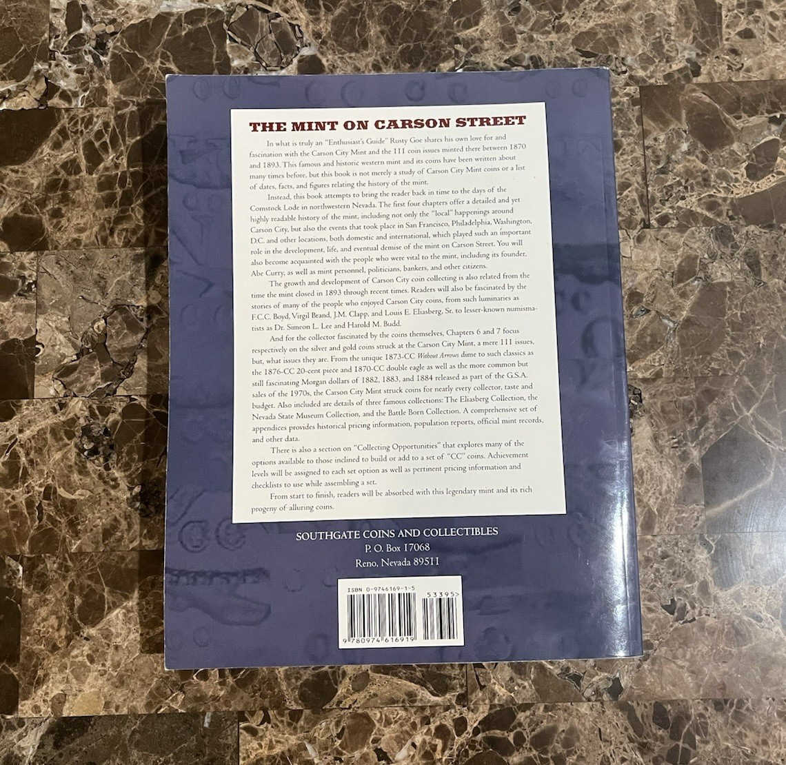 The Mint On Carson Street 2nd Printing 2004 Signed By Rusty Goe