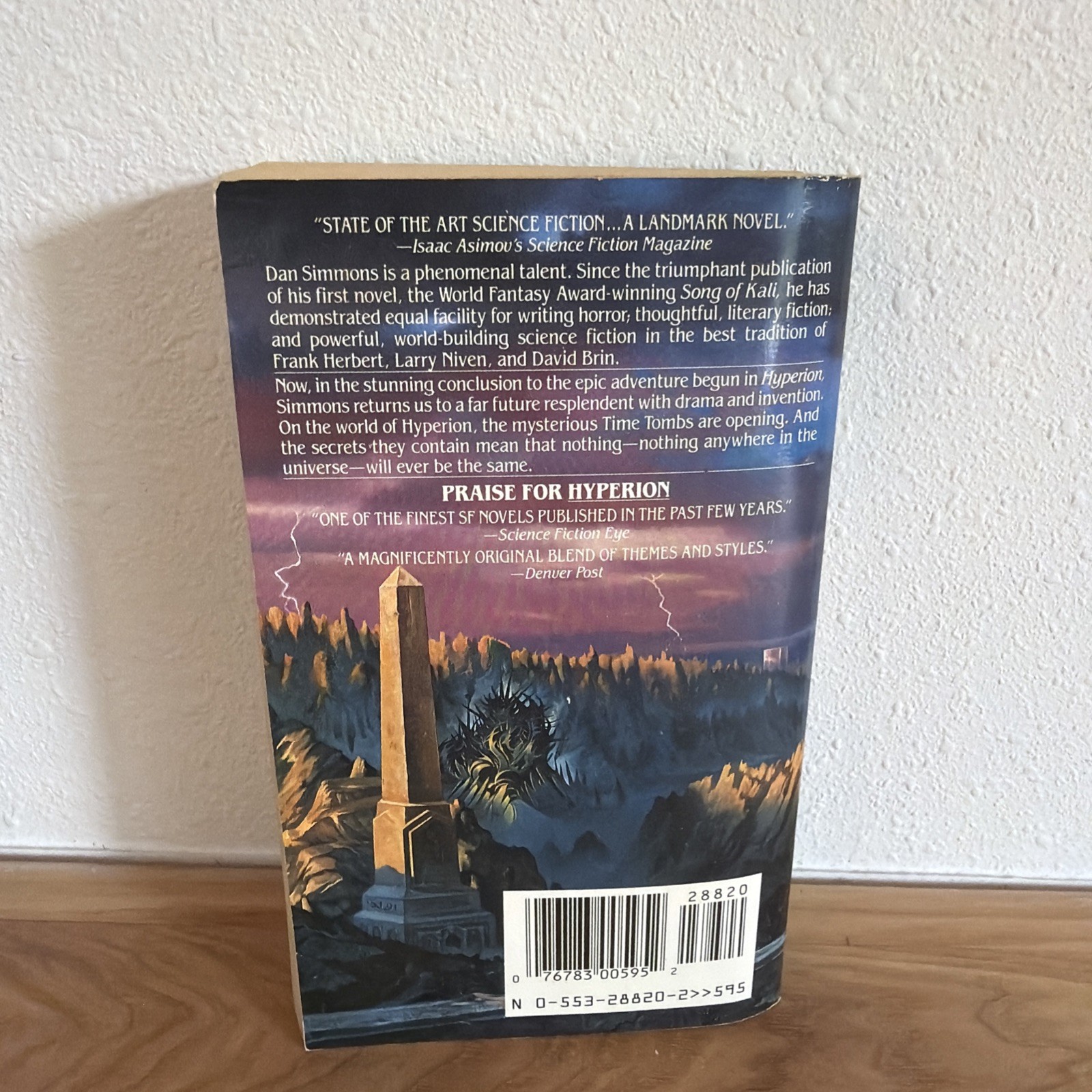 Dan Simmons – The Fall of Hyperion – Bantam Edition First Printing 1991