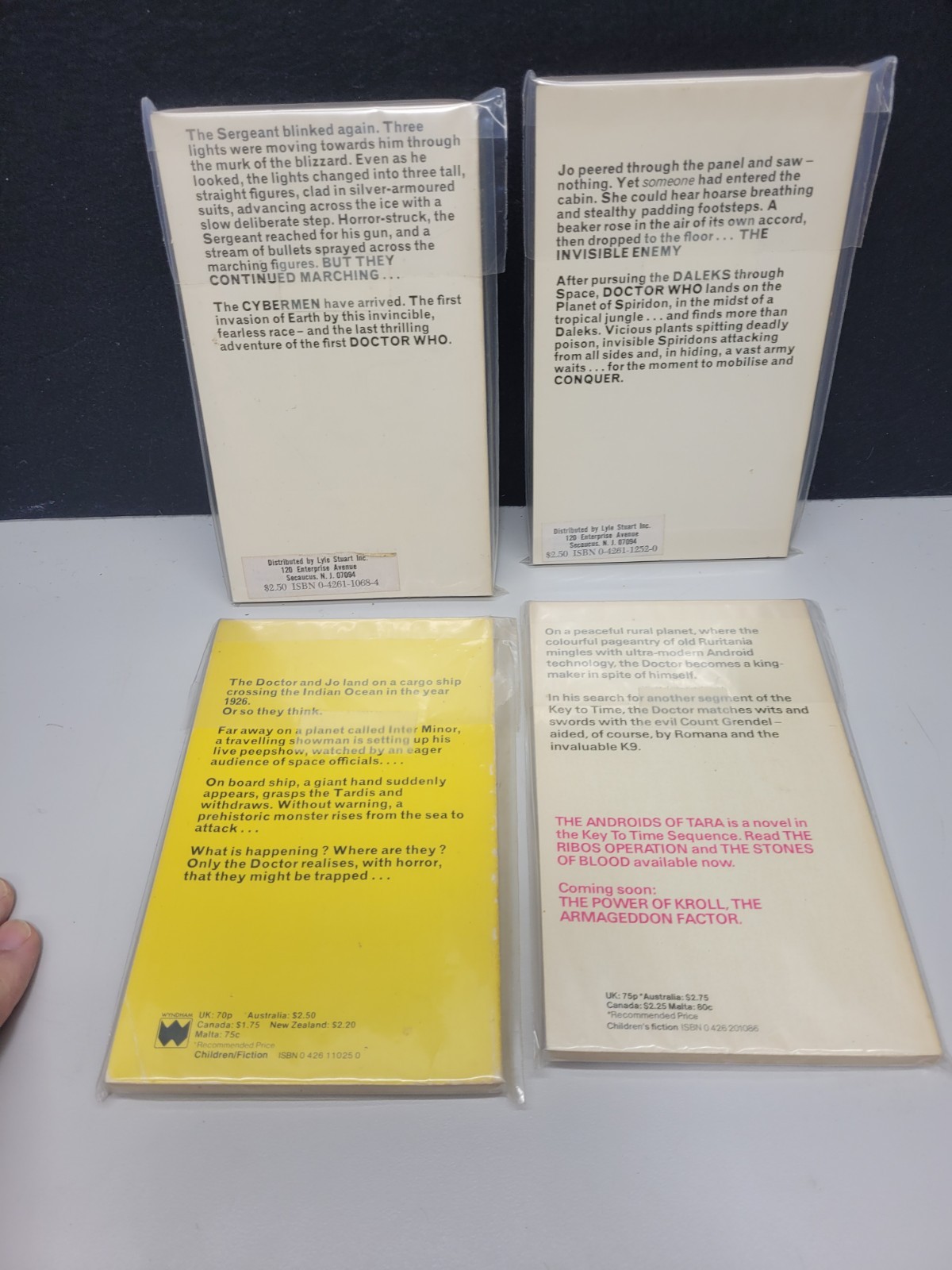 LOT #1 VTG 1980s Era (8) Doctor Who 1980’s Target Paperback GOOD CONDITION!