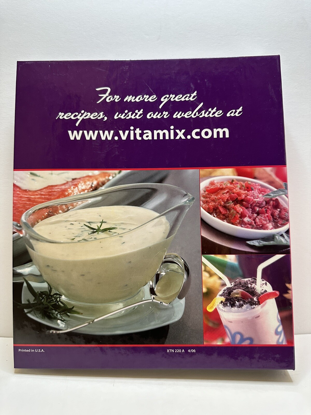 Vita-Mix Whole Foods Recipes For Better Living Recipe Cookbook Binder