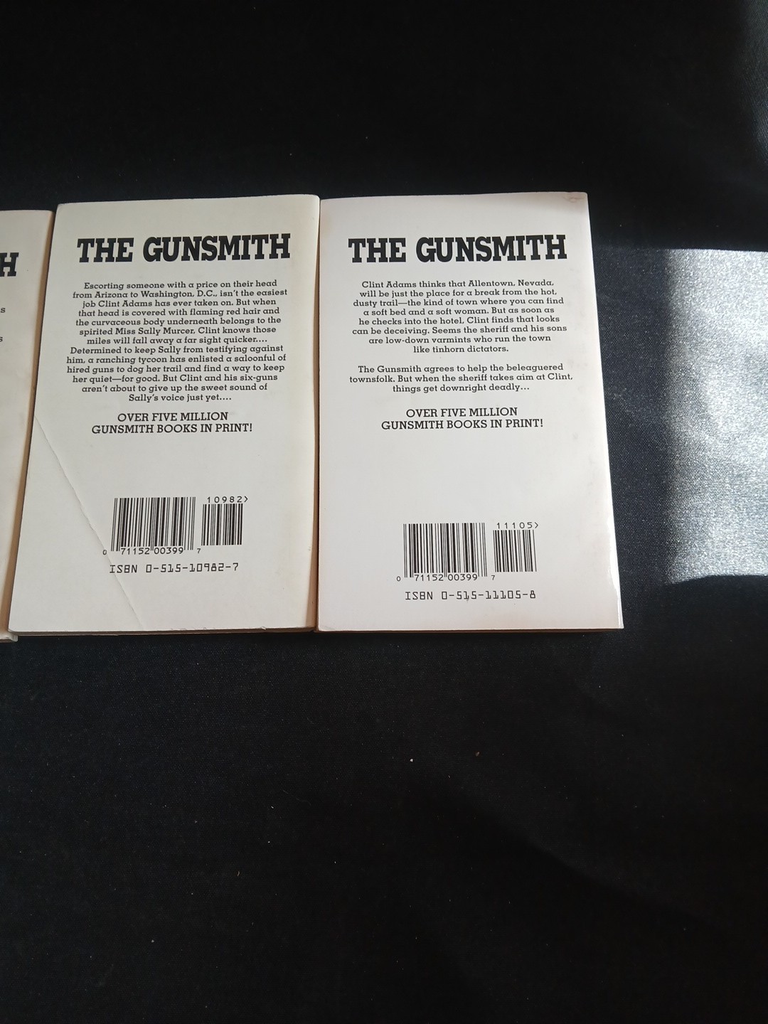 The Gunsmith Series 9 Books by J. R. Roberts (1990’s, Mass Market)