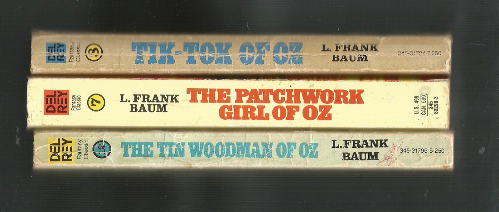 L.FRANK BAUM (3 PB) #7-8-12 (PATCHWORK GIRL OF OZ +TIK-TOK OF OZ+TIN WOODMAN OZ