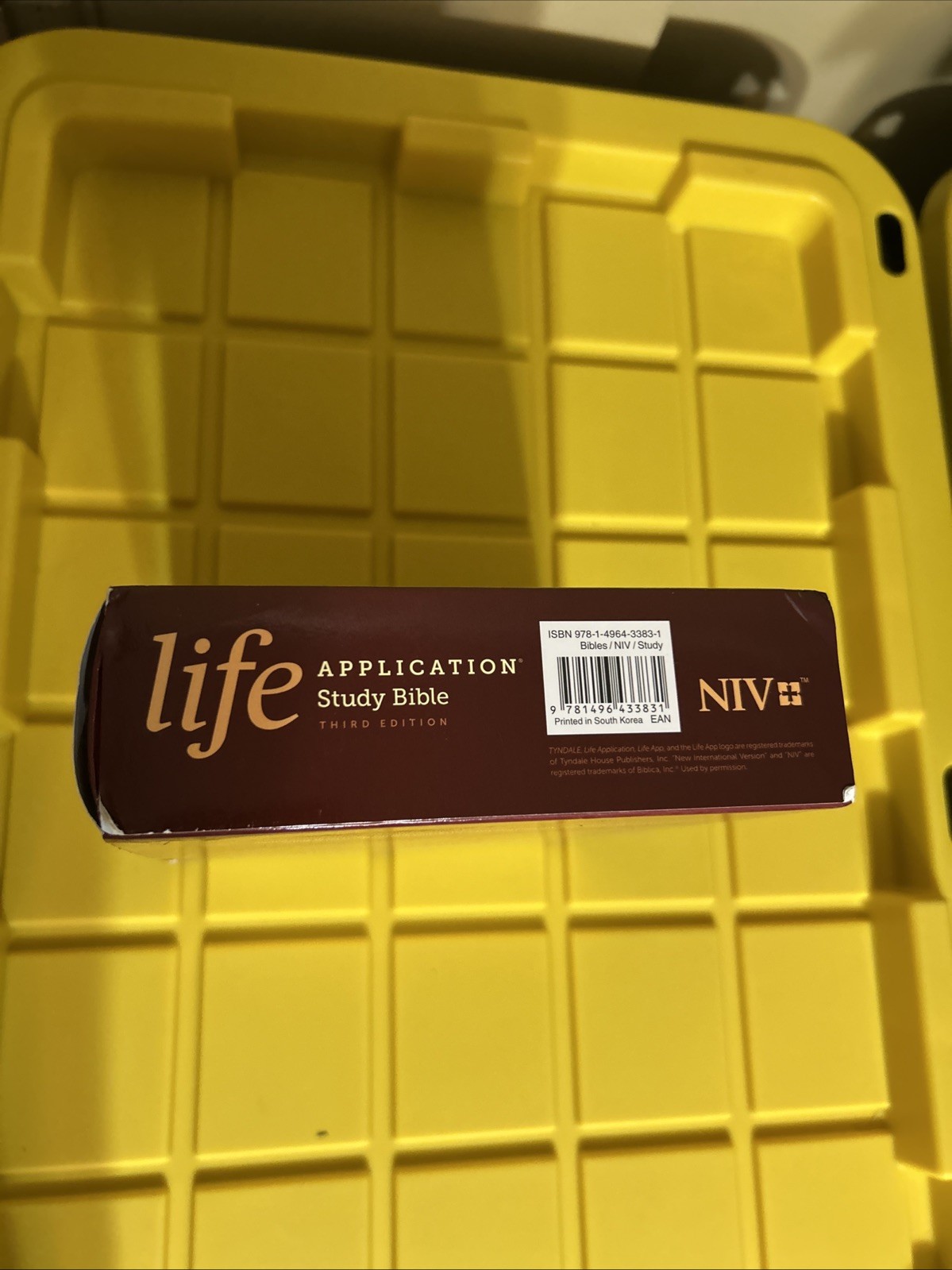 NIV LIFE APPLICATION STUDY BIBLE, THIRD EDITION By Tyndale – Hardcover NEW