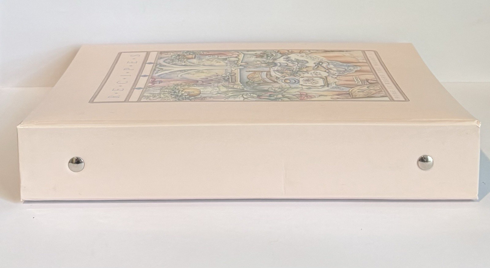 Vintage NEW Kim Jacobs 1990 Recipe Binder Book Cottagecore Organizer in Box NOS
