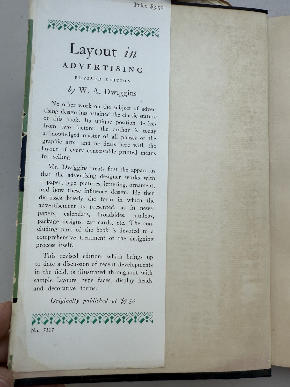 Layout in Advertising: A New Revised Edition W. A. Dwiggins