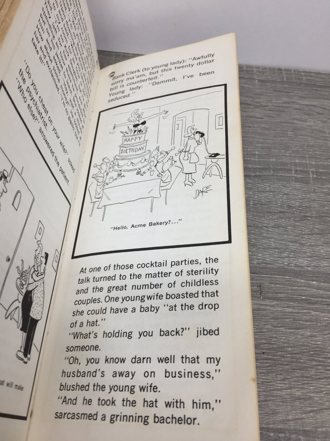 Jokes for the John Vintage Humor Book Illustrated Cartoon 15oz