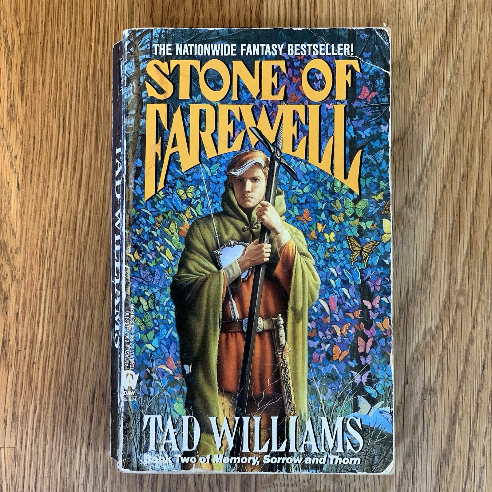 STONE OF FAREWELL by Tad Williams 1991 MMPB DAW Memory Sorrow & Thorn #2