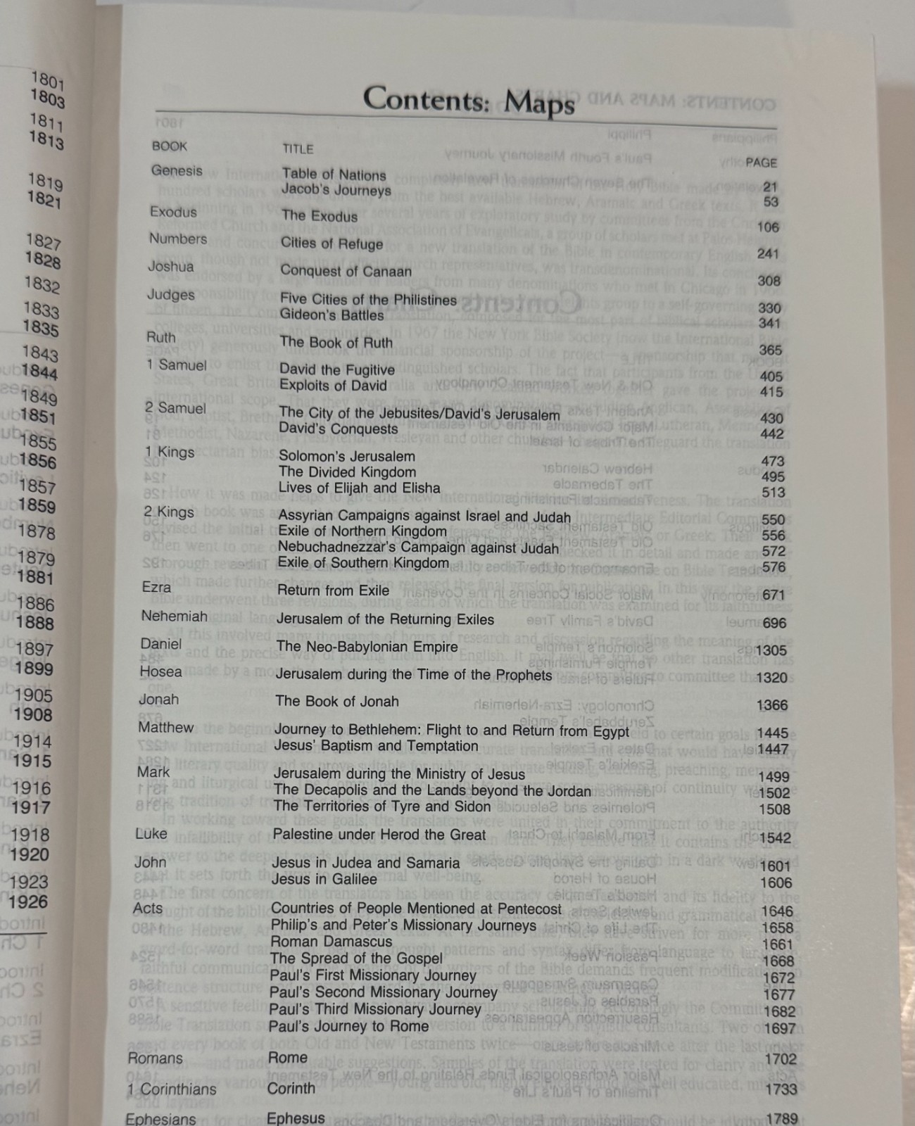 The NIV Study Bible by Zondervan Staff Hardcover 1985 Red Letter, Maps, Charts