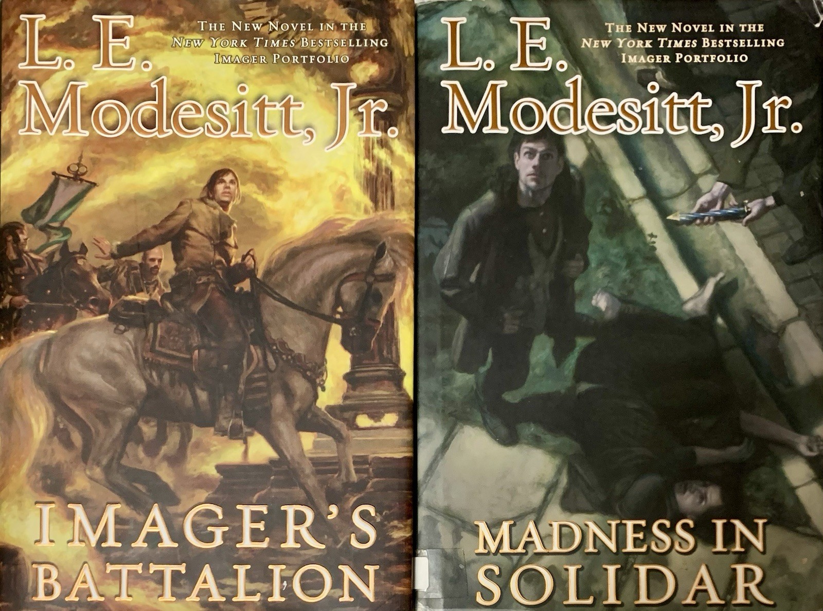 (7 bks-3 pb/4 hc/dj) IMAGER PORTFOLIO series L.E.Modesitt Jr. Vol 2-7, 9