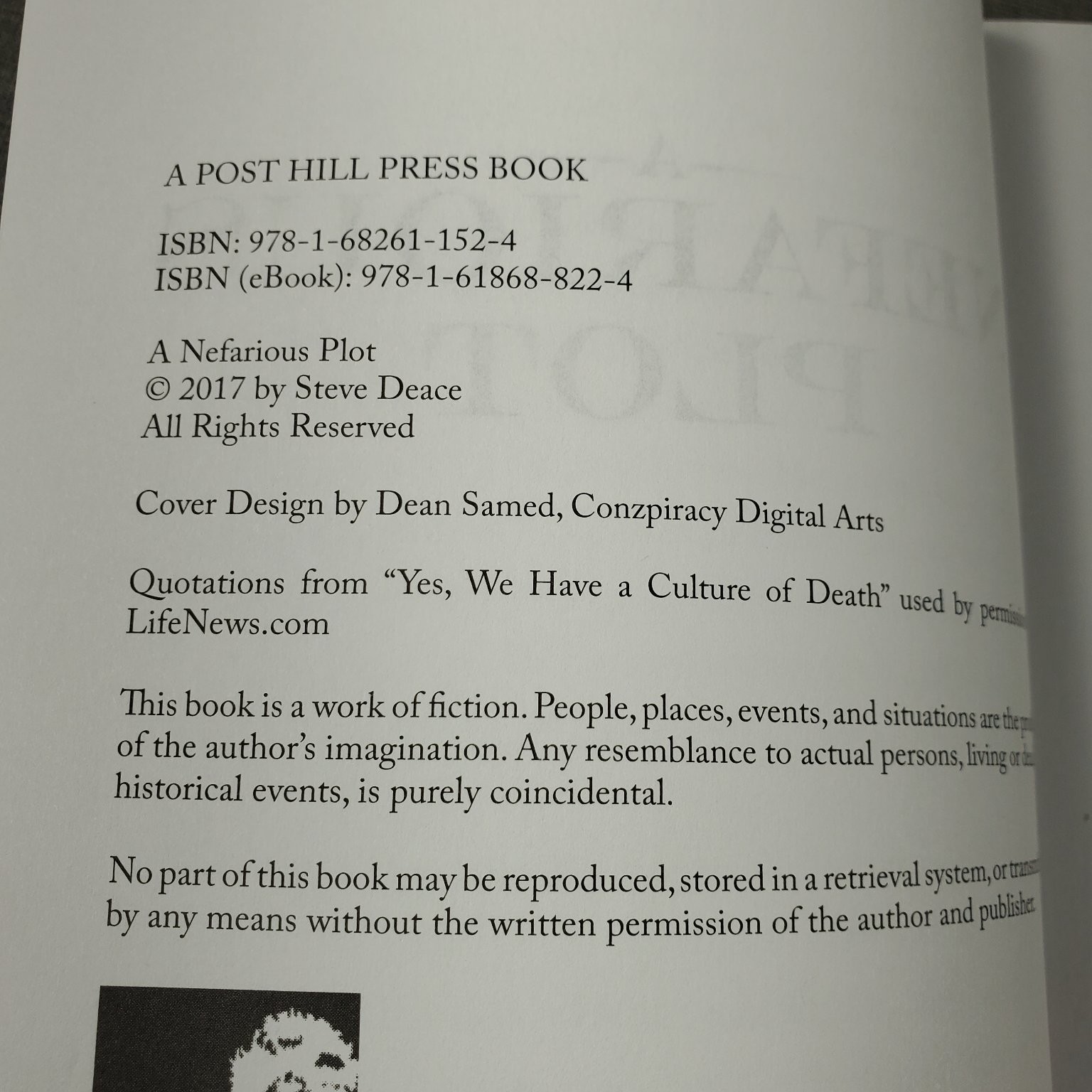 A Nefarious Plot Steve Deace 2017 Trade Paperback Book